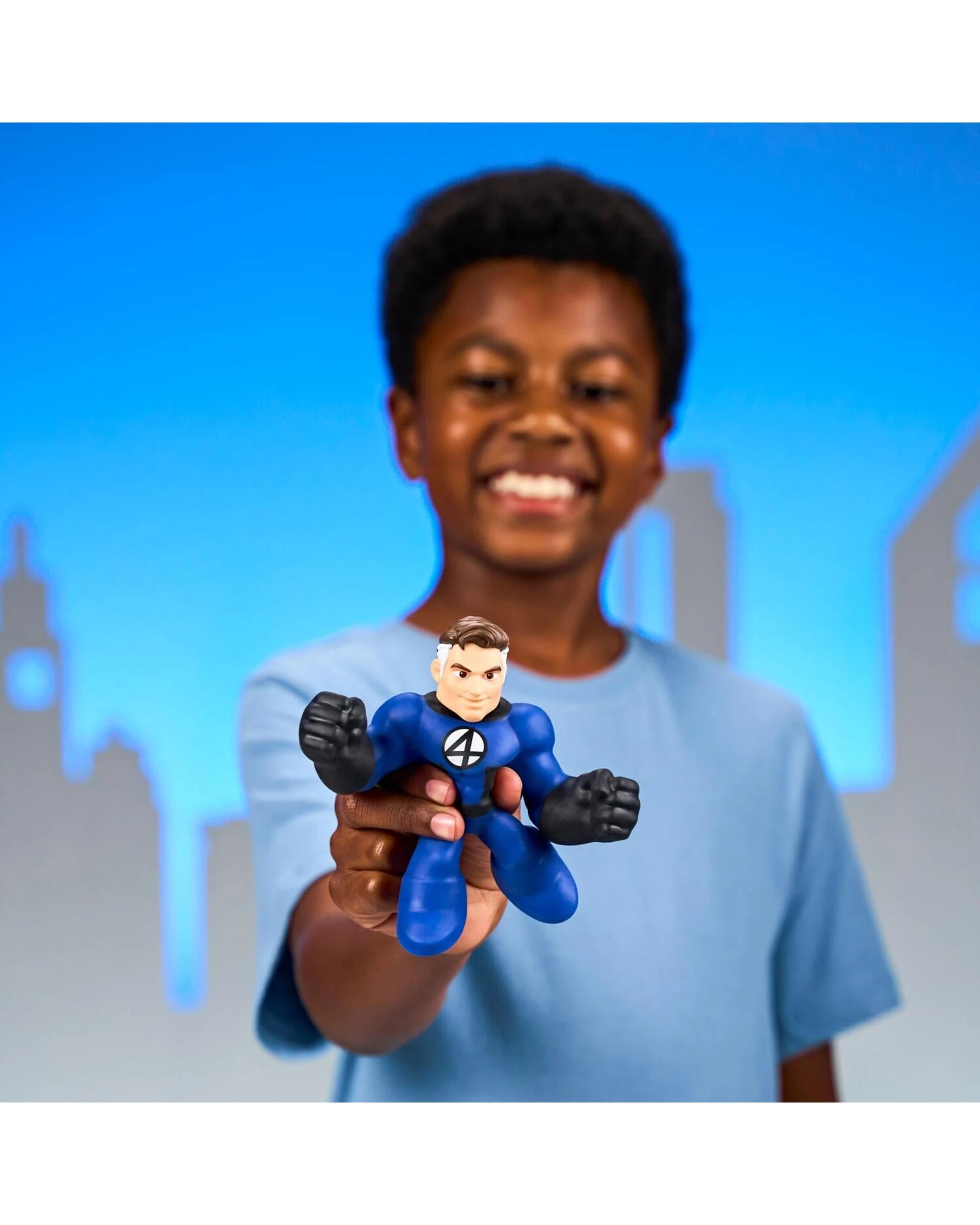 6 Heroes of Goo-Jit-Zu Marvel Series 12 Hero Pack Mister Fantastic, 6 of 7