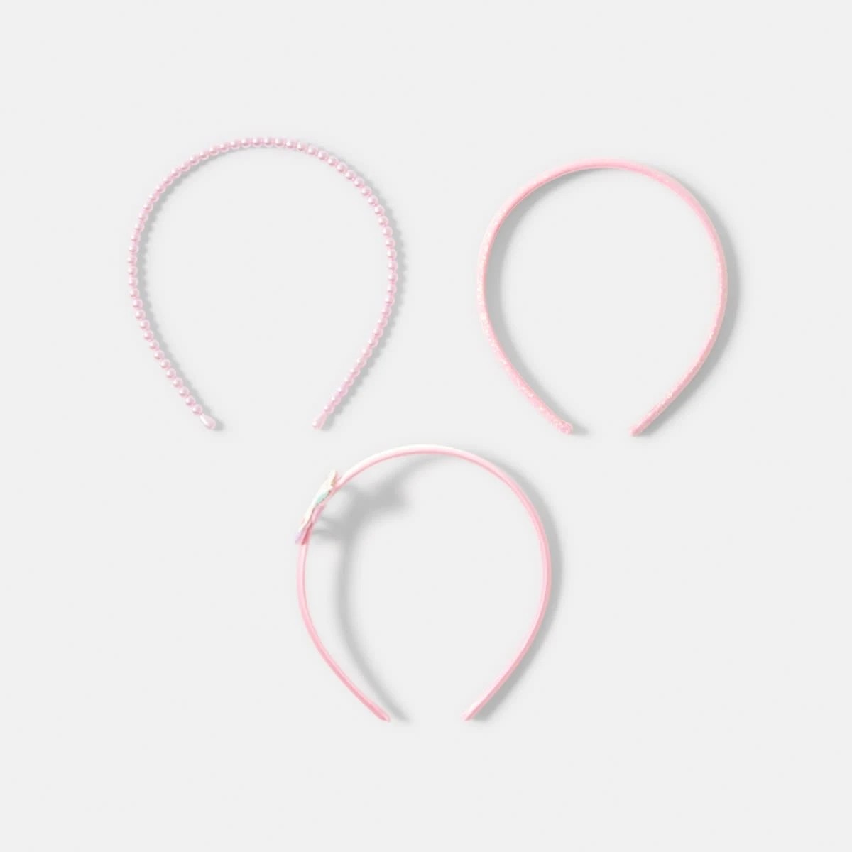 2 3 Pack Unicorn Headbands - Pink, 2 of 4