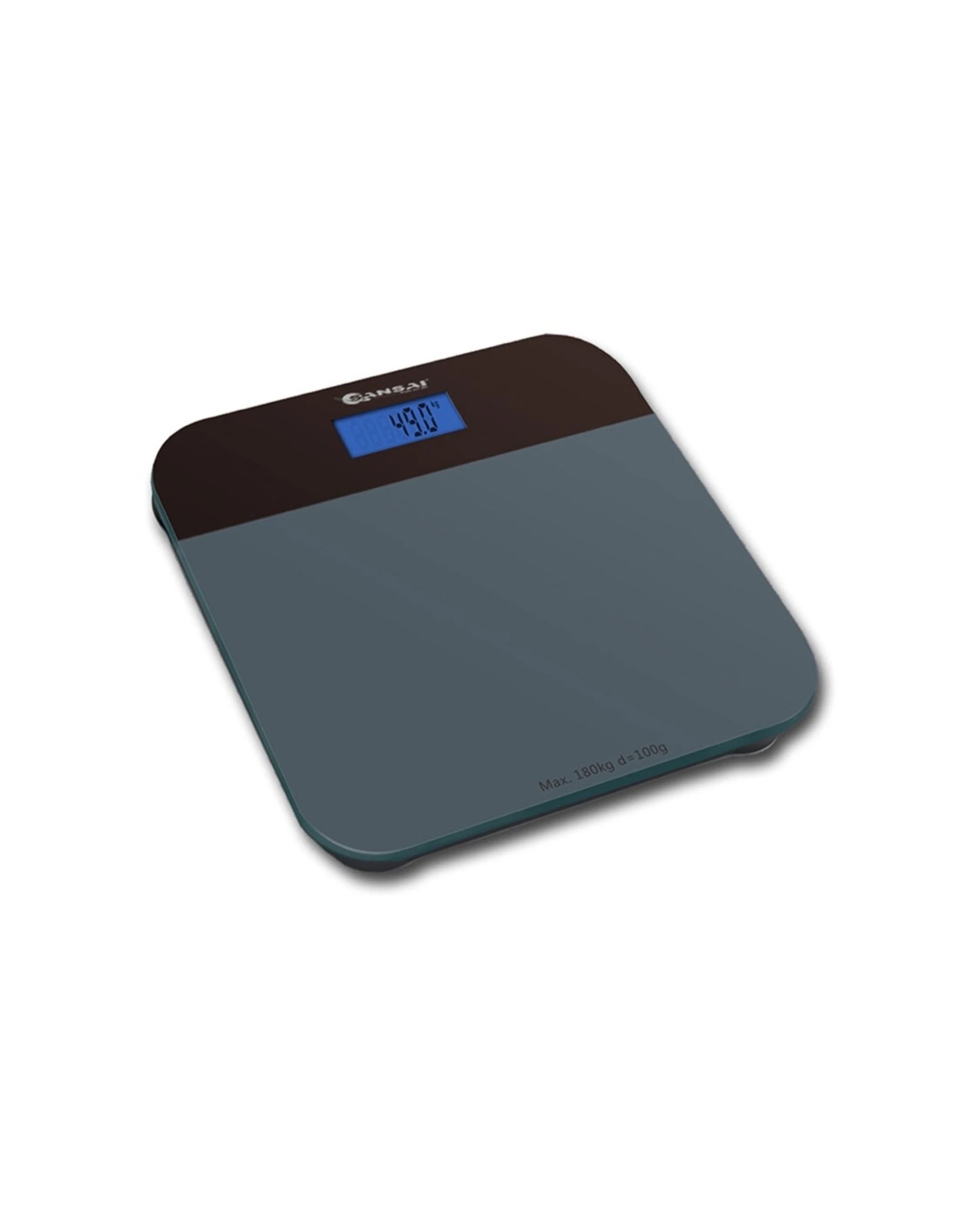 1 Sansai Digital Personal Bathroom Scale Precision Glass Body Weight Measure - Black, 1 of 1