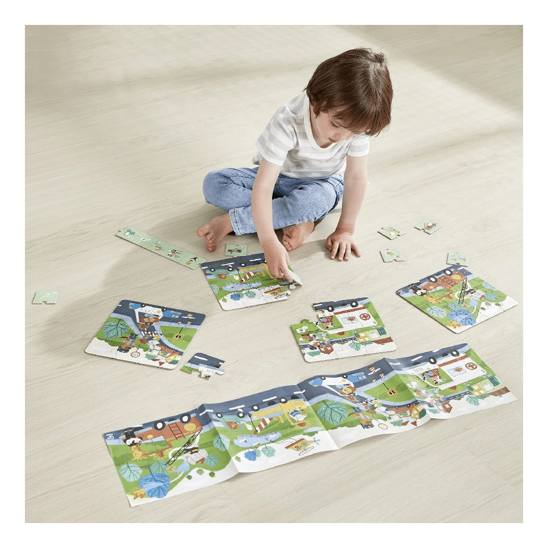 7 Hape Rescue Vehicles Puzzle Set, 7 of 7