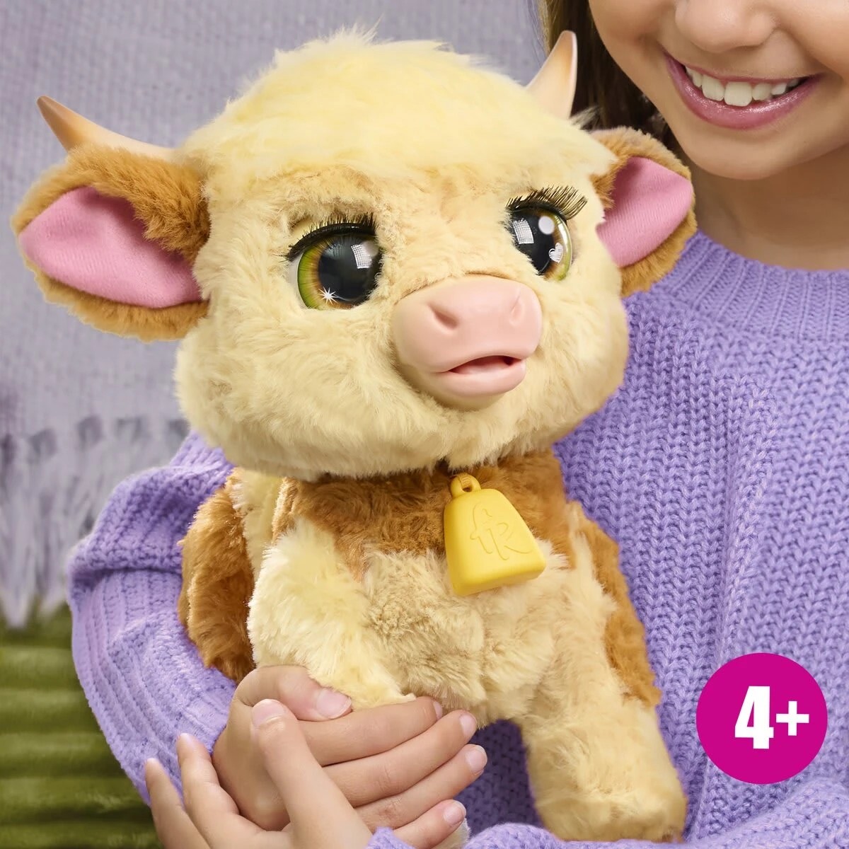 4 FurReal Maggie the Feed and Follow Cow Plush Toy, 4 of 7