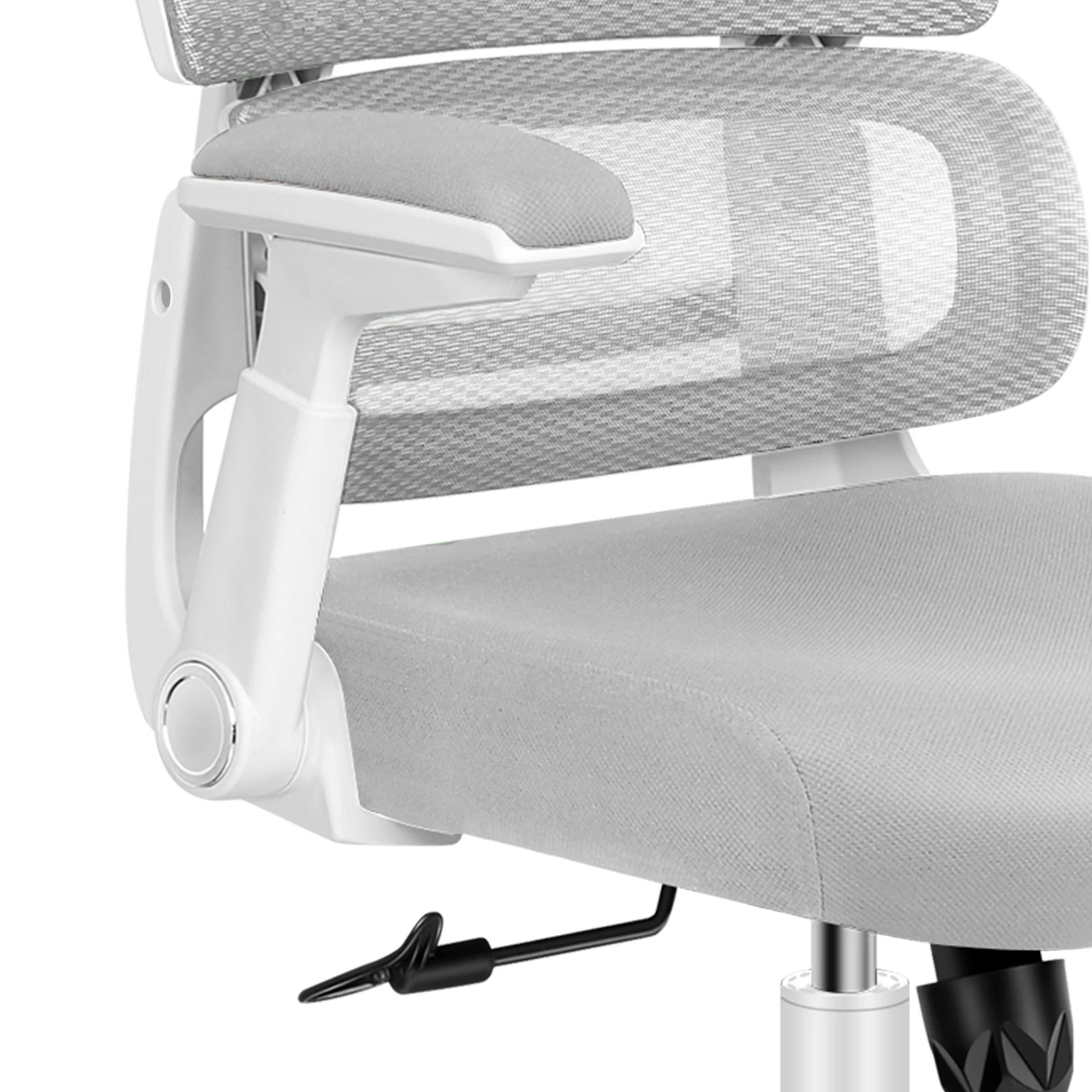 6 Alfordson Mesh Office Chair Executive Gaming Seat Racing Tilt Study Computer - White Grey, 6 of 10
