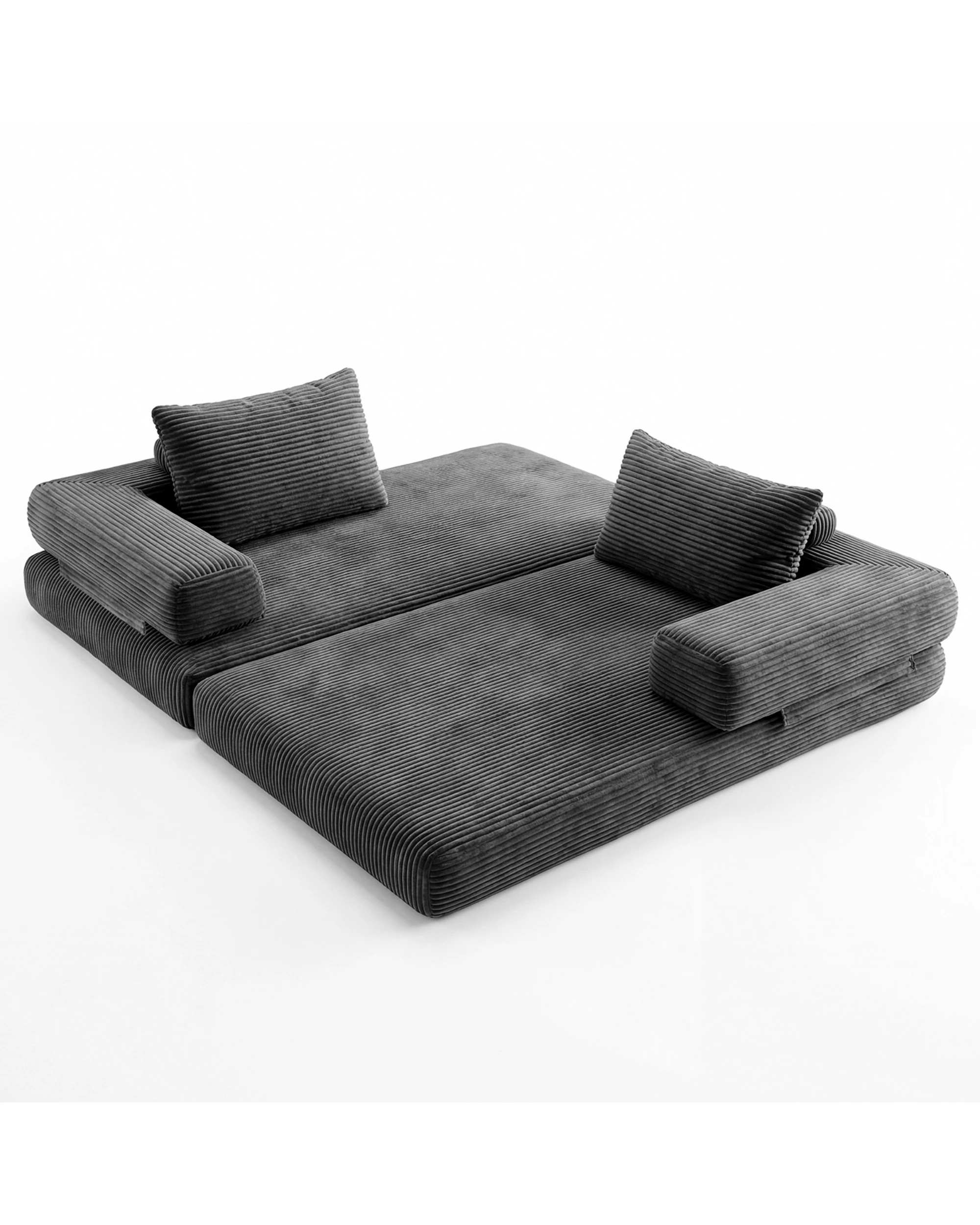 5 Advwin Folding Sofa Bed 5 in 1 Convertible Floor Loveseat, 5 of 7
