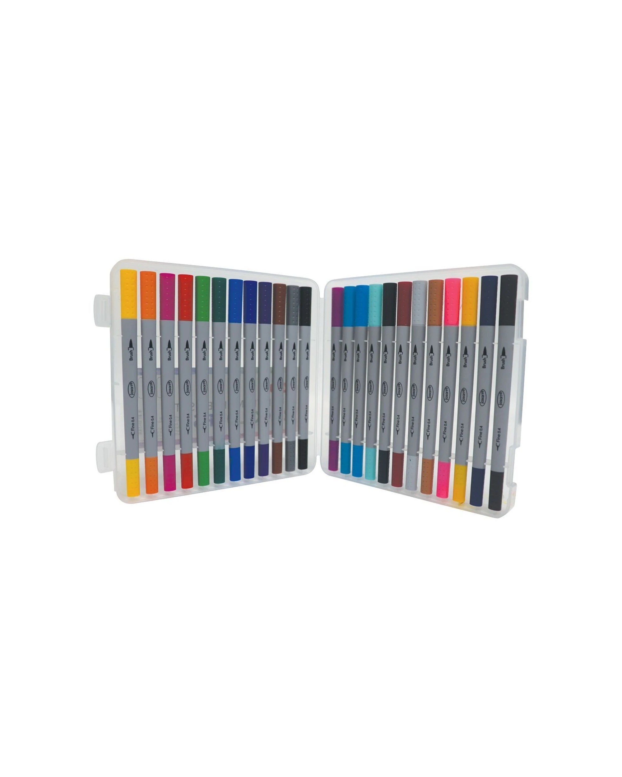 3 Jasart 24pc Dual Nib Brush Fineliner Water-Based Ink Marker Set - Multi, 3 of 3
