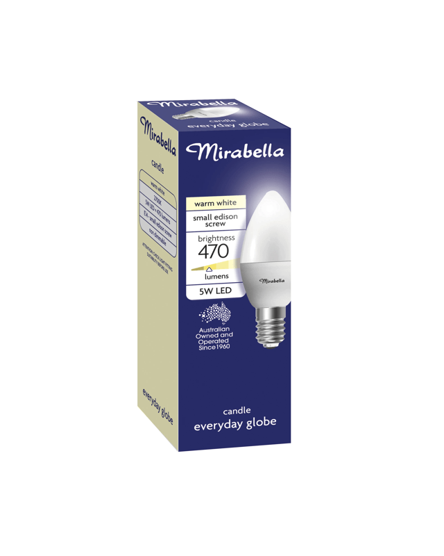 Mirabella E14 5W LED Warm White Candle 