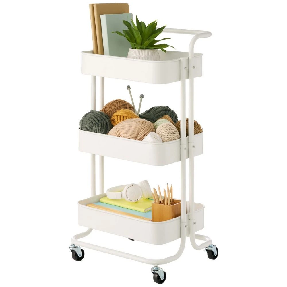 1 Otto 3-Tier Trolley White, 1 of 8