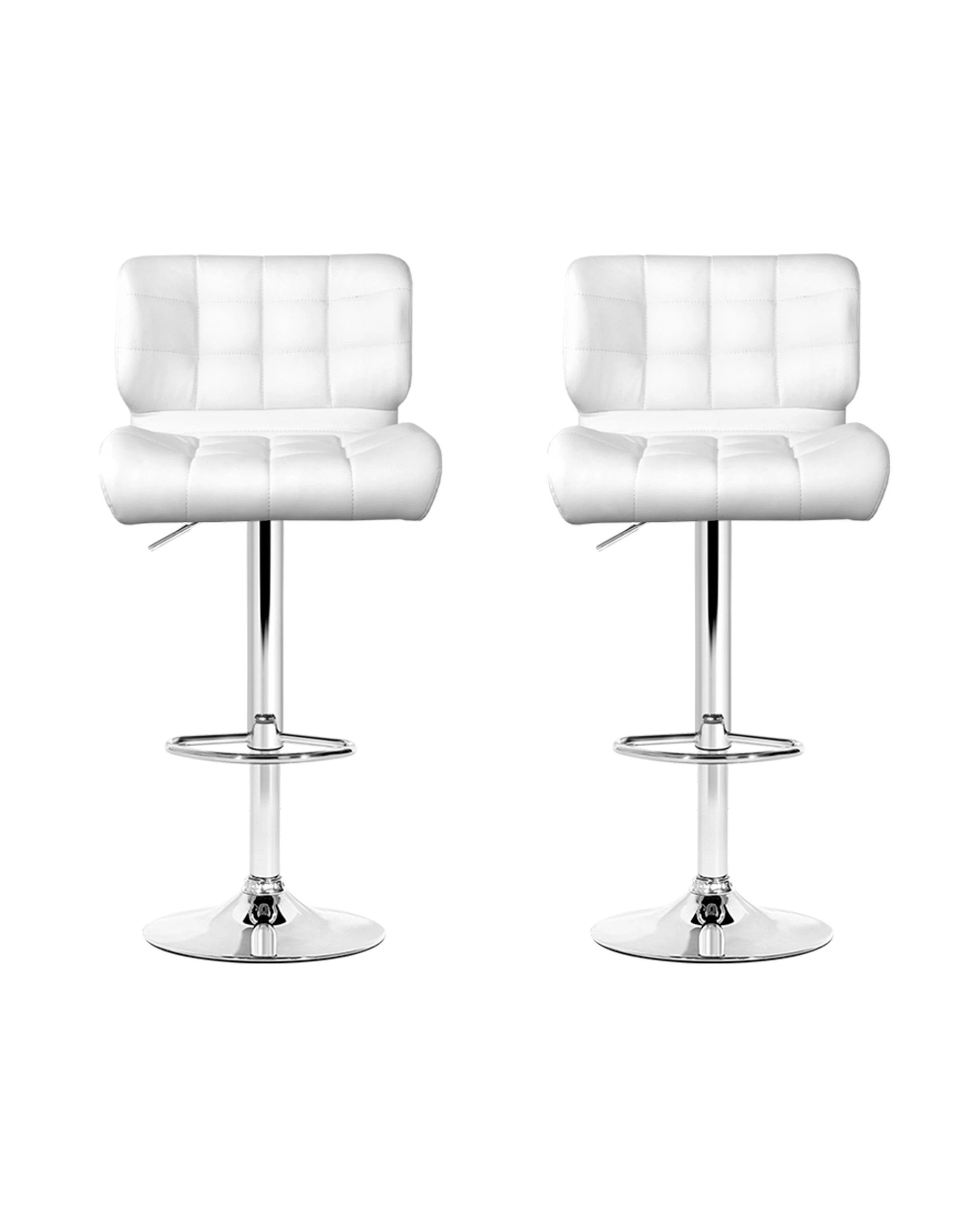 2 Artiss 2x Bar Stools Gas Lift
 - White, 2 of 3