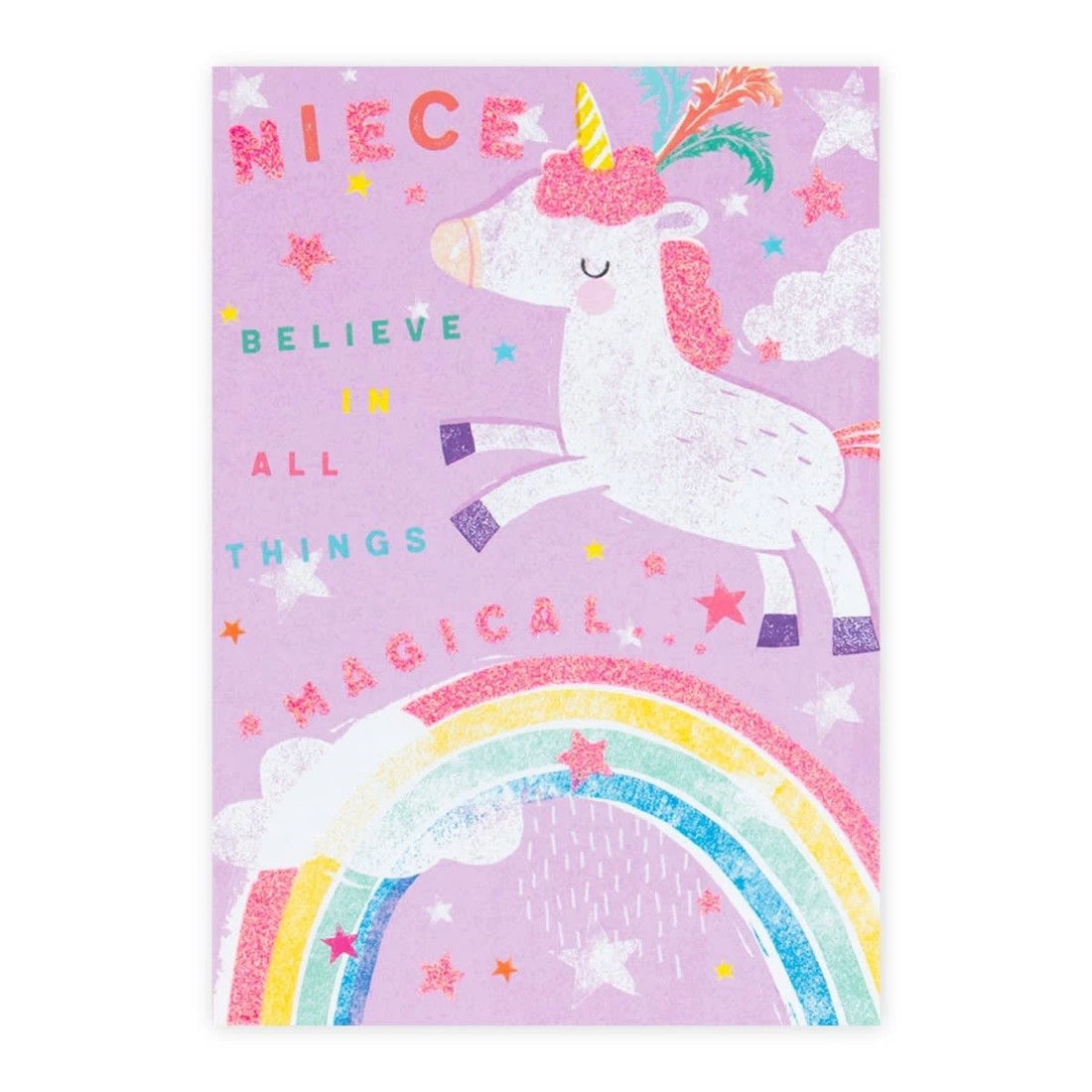 3 Connections from Hallmark Birthday Card for Niece - Rainbow Unicorn, 3 of 3