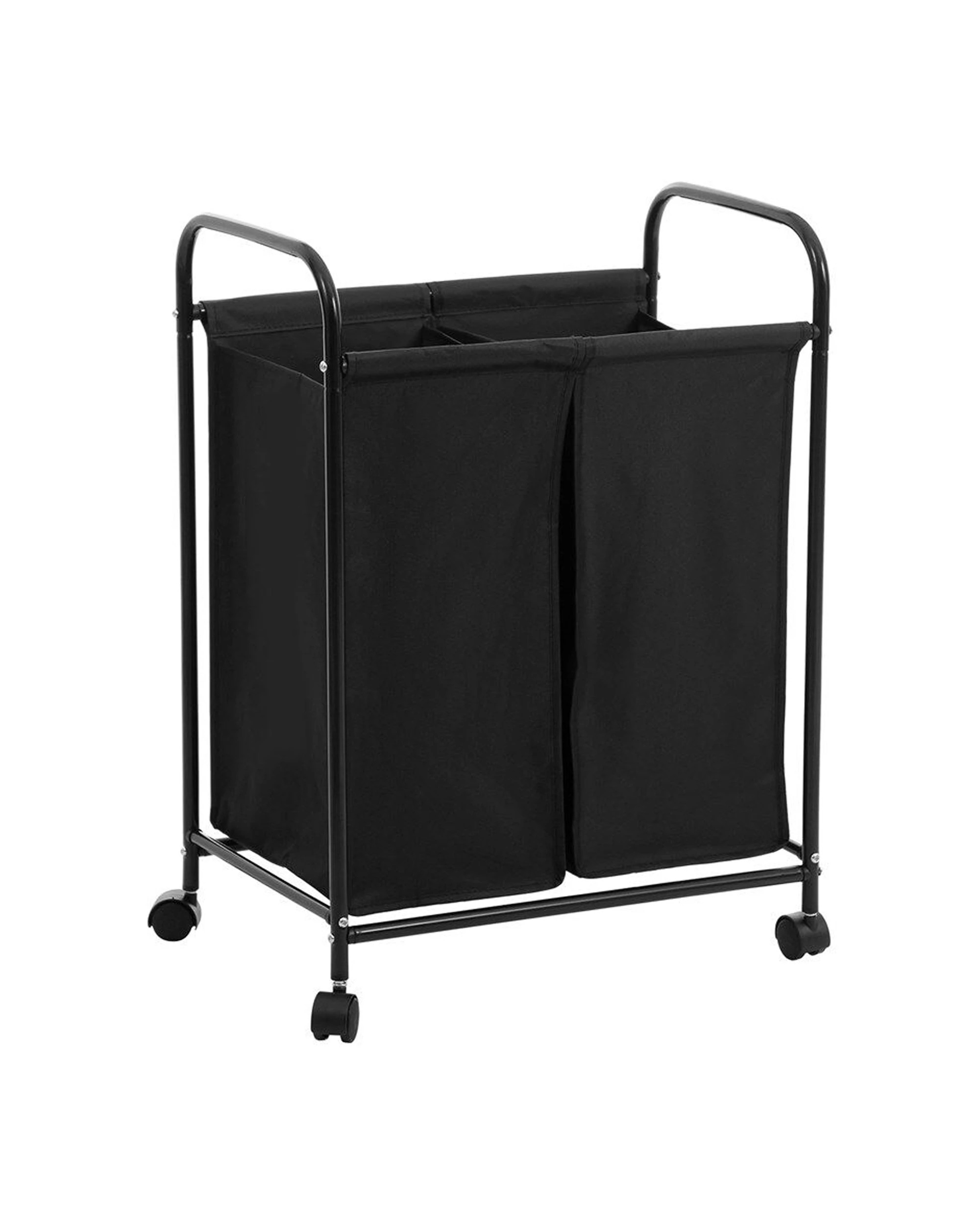 2 Boxsweden Lightweight Laundry 2 Section Cart With Wheels 50x33x70cm - Assorted, 2 of 8
