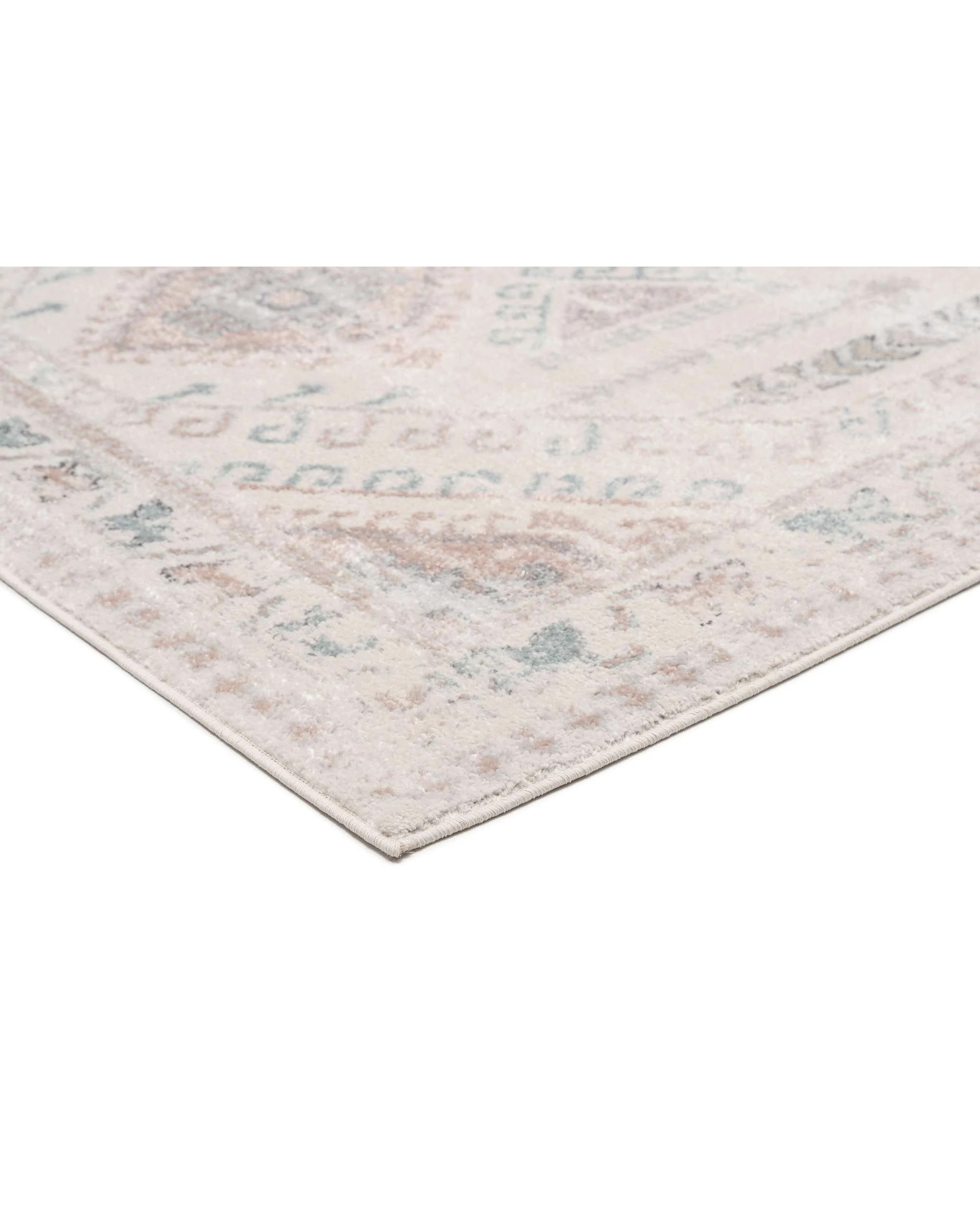 4 Loopsie Ballina Traditional Medallion Rug-230cm x 160cm - White, 4 of 8