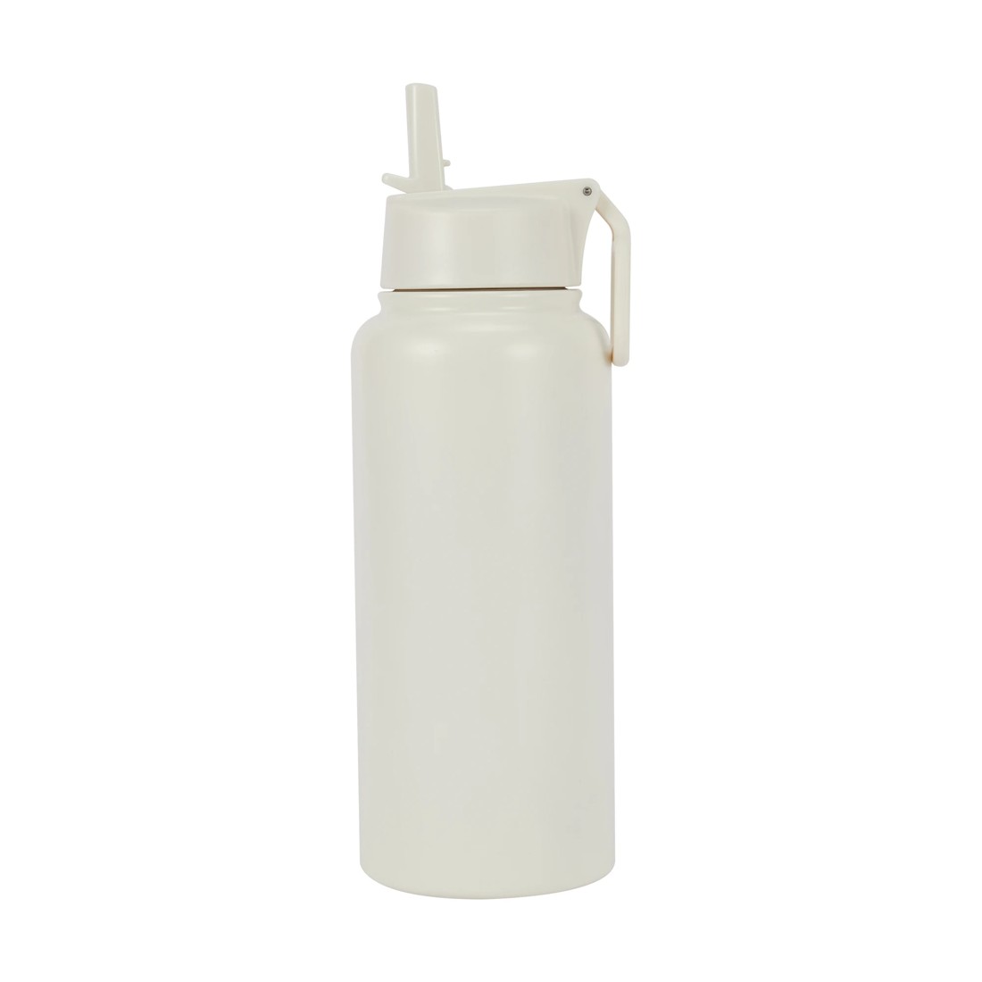 1 960ml Cream Double Wall Insulated Cylinder Drink Bottle, 1 of 4