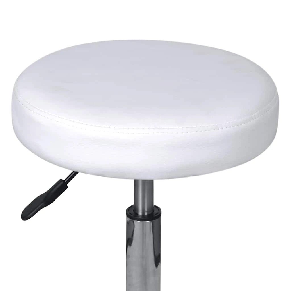 2 vidaXL Stool Swiveling - White, 2 of 4