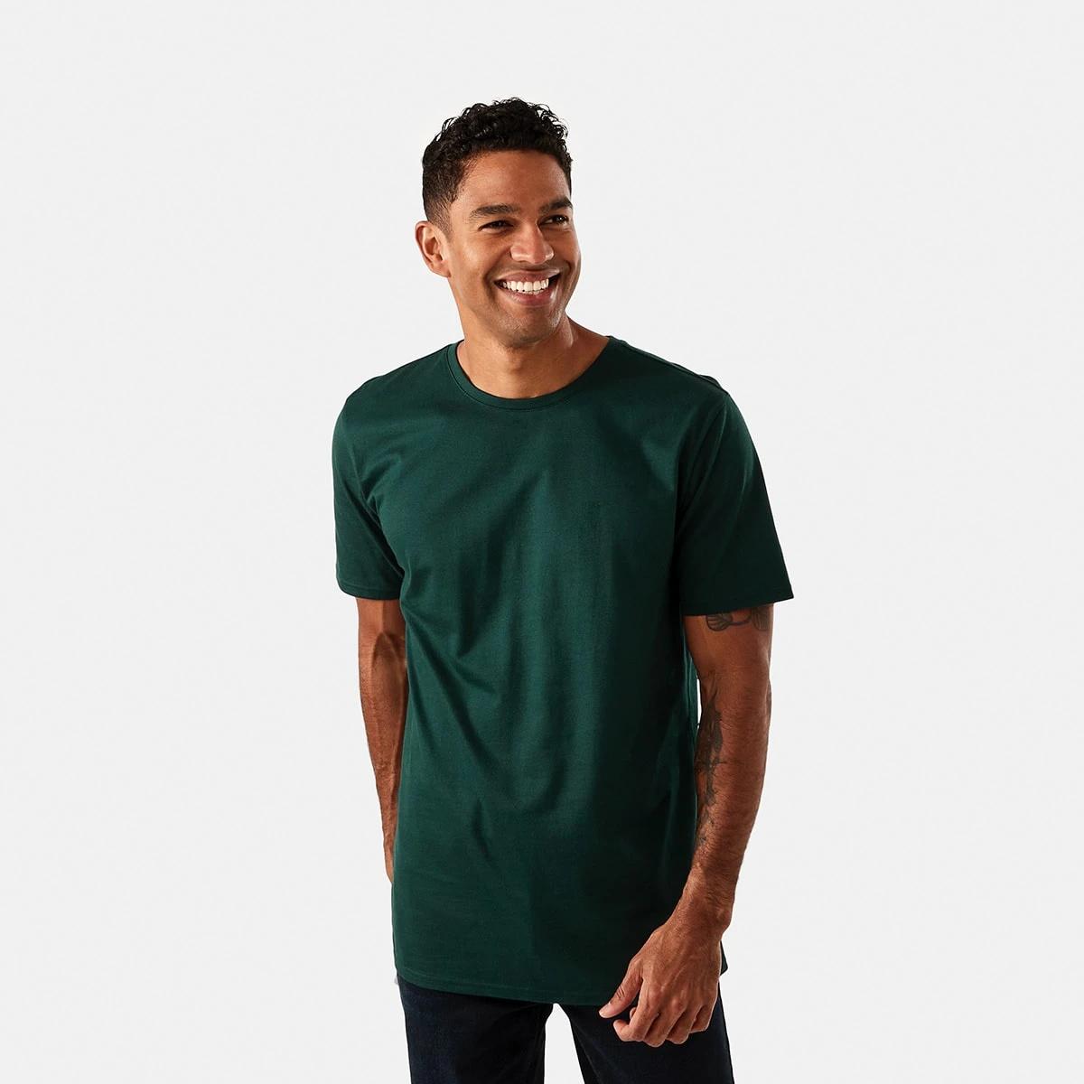 1 Australian Grown Cotton Crew Neck T-shirt Pond Pine, 1 of 6