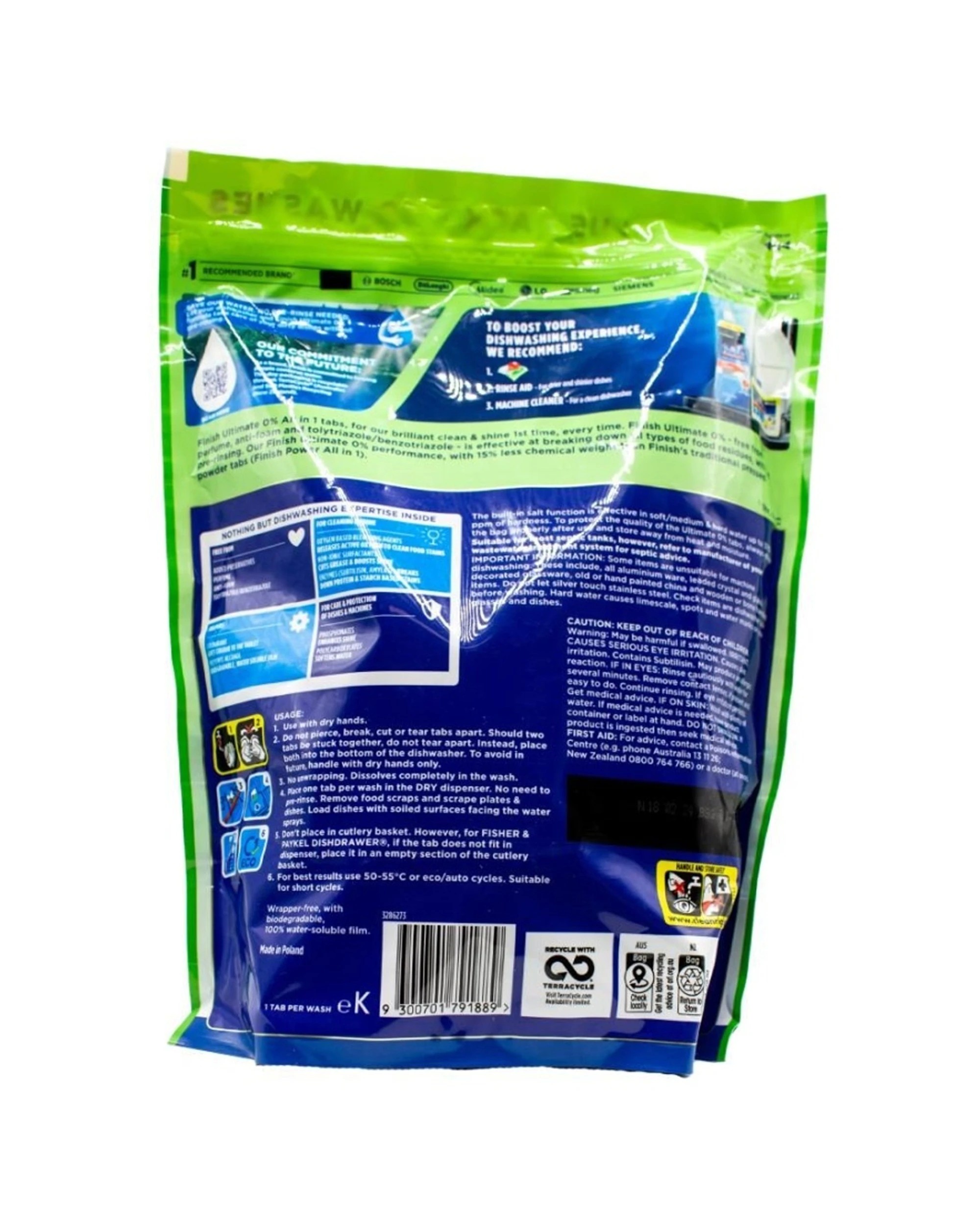 3 Finish Powerball Dishwasher Tablets 2 X 80pc Brilliant Shine Formula Ultimate, 3 of 3