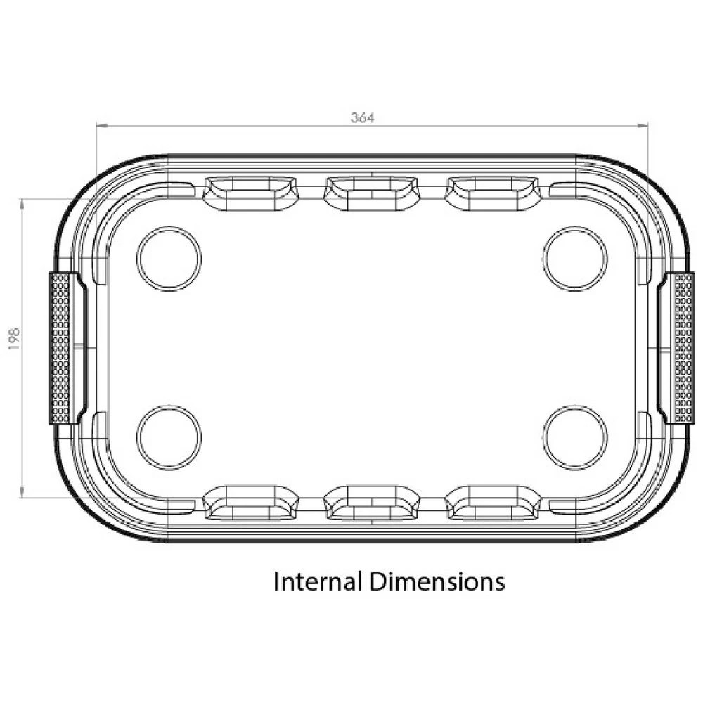 4 J.Burrows 11L Modular Storage Container Clear/Grey, 4 of 6