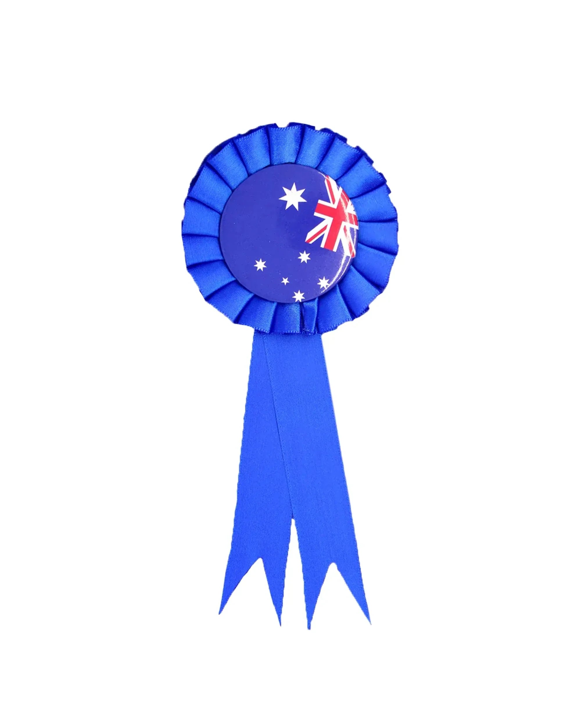 1 Br Costumes Australia Flag Clip On Ribbon Badge Award Blue Australia Day Tennis Cricket, 1 of 6