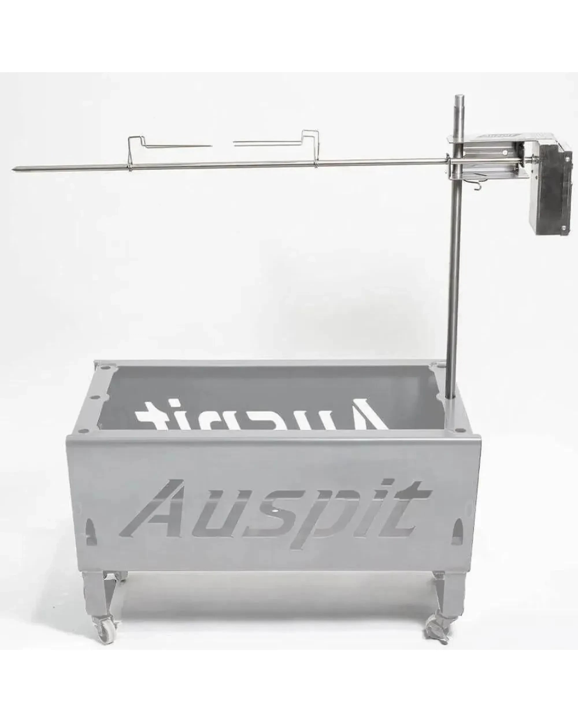 1 Auspit Stainless Steel Camping Spit Rotisserie BBQ, 1 of 10