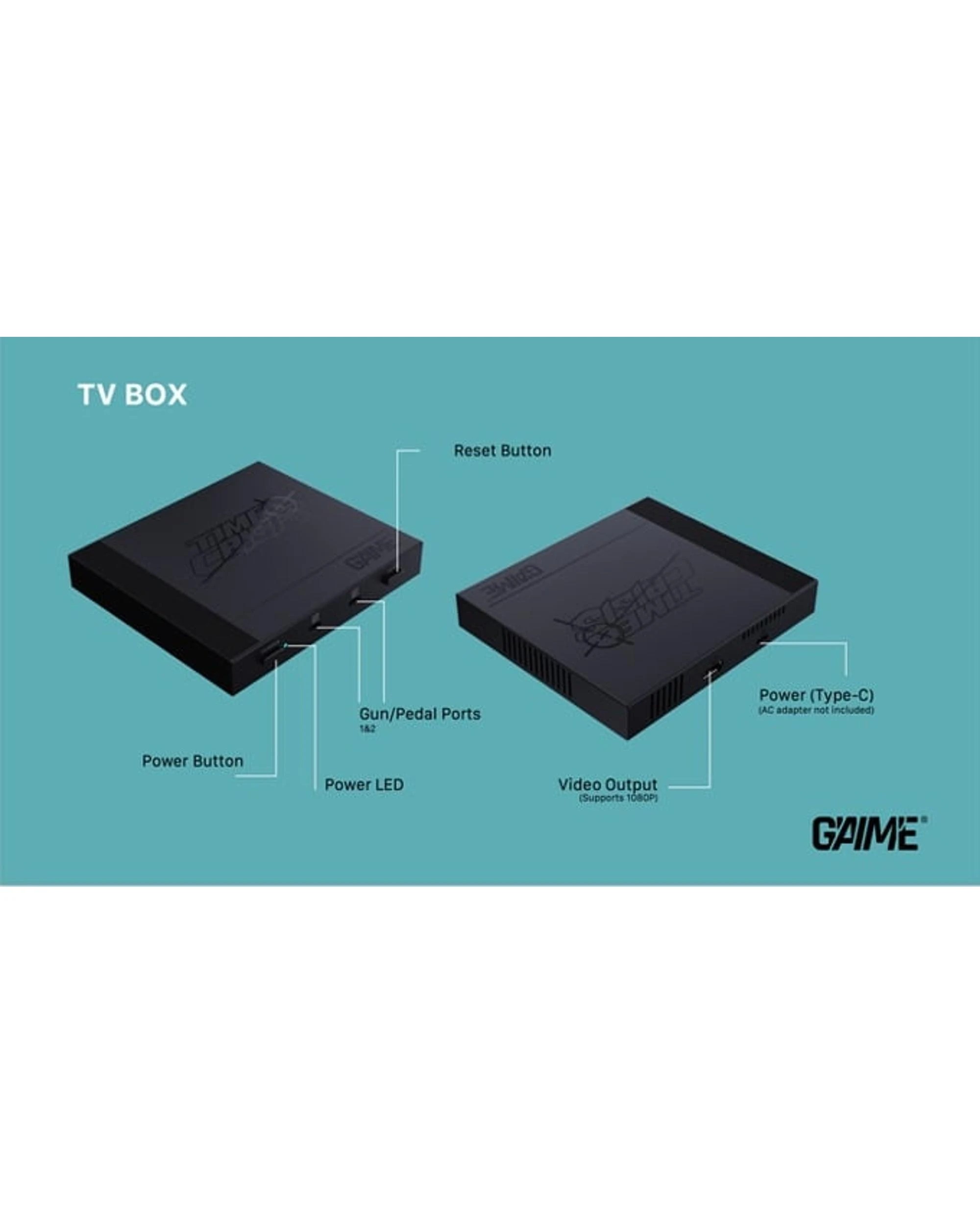 5 G'AIM'E Time Crisis Gun Controller Set for Modern TVs - 2 Gun Ultimate Pack - Blue, 5 of 9