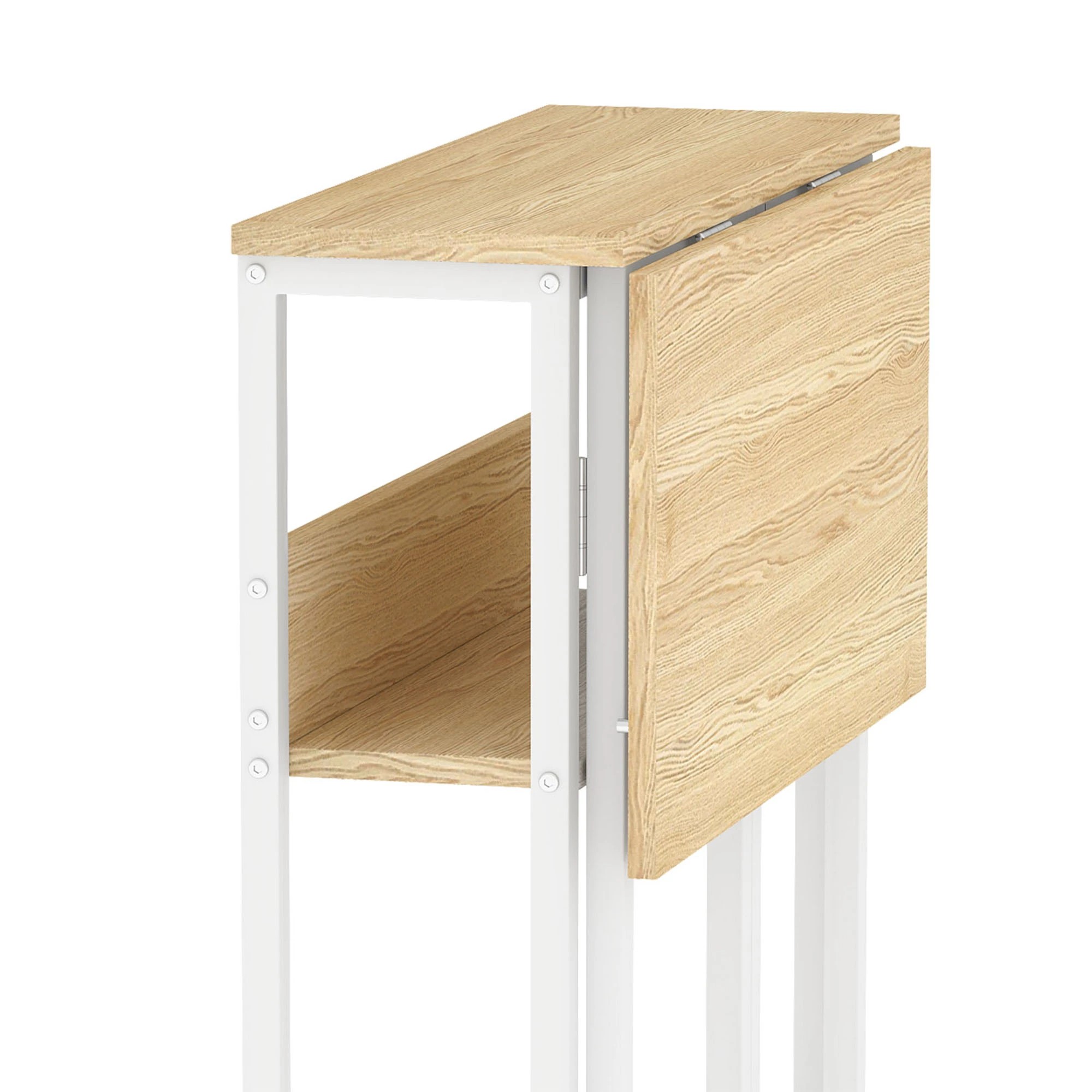 6 Levede Foldable Computer Desk with Wheels - Natural, 6 of 9