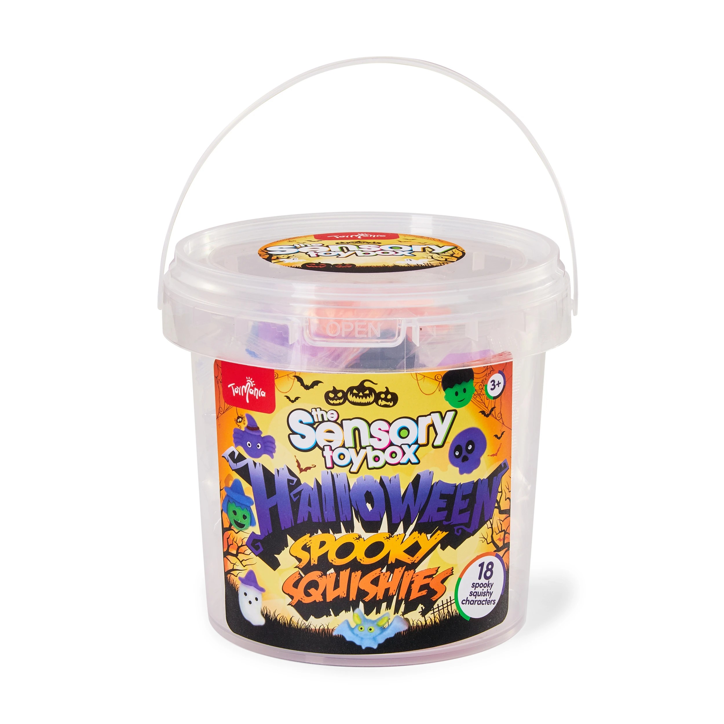 1 18 Piece ToyMania The Sensory Toy Box Halloween Spooky Squishies, 1 of 6