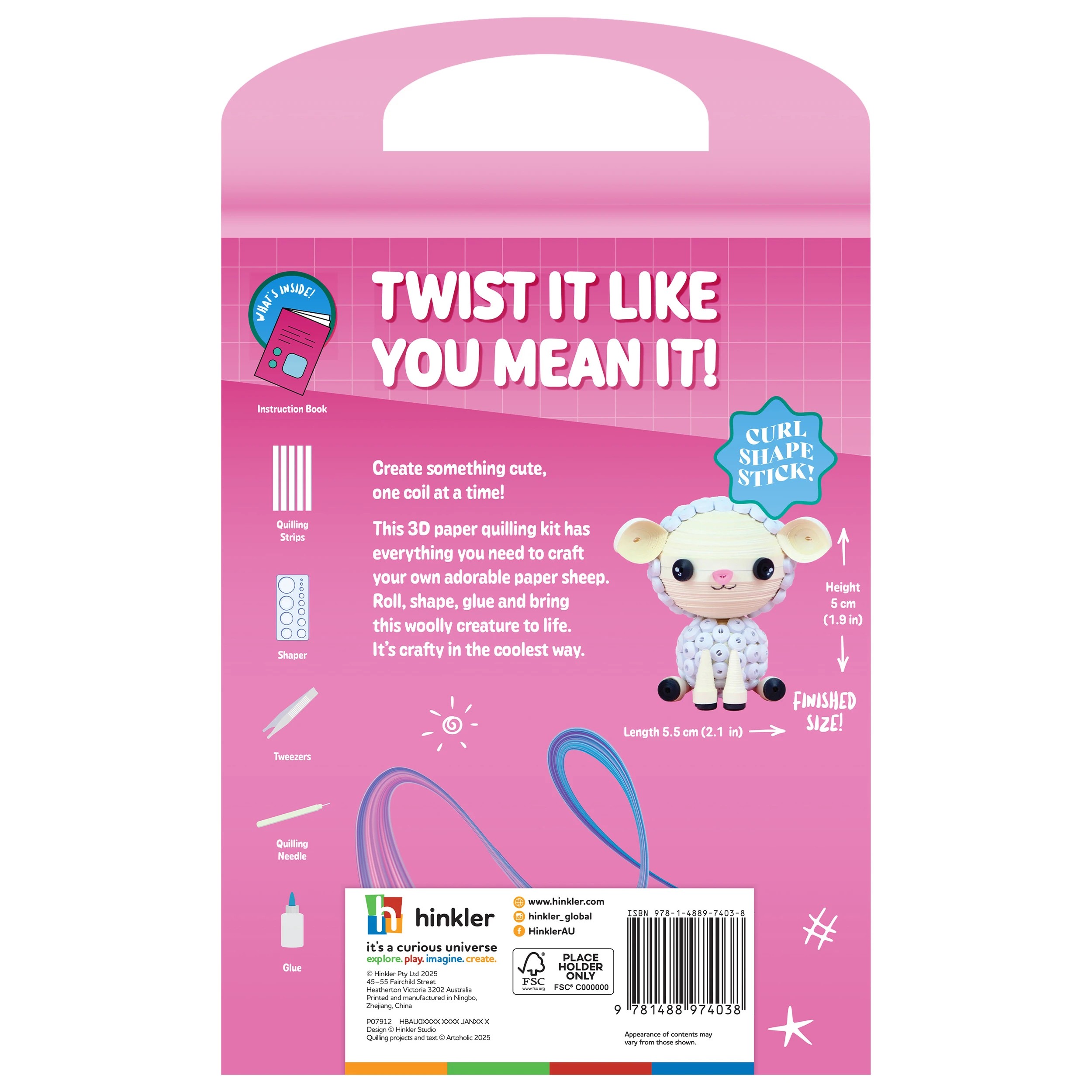 2 Oh My Craft! Paper Quilling Stevie Sheep, 2 of 5