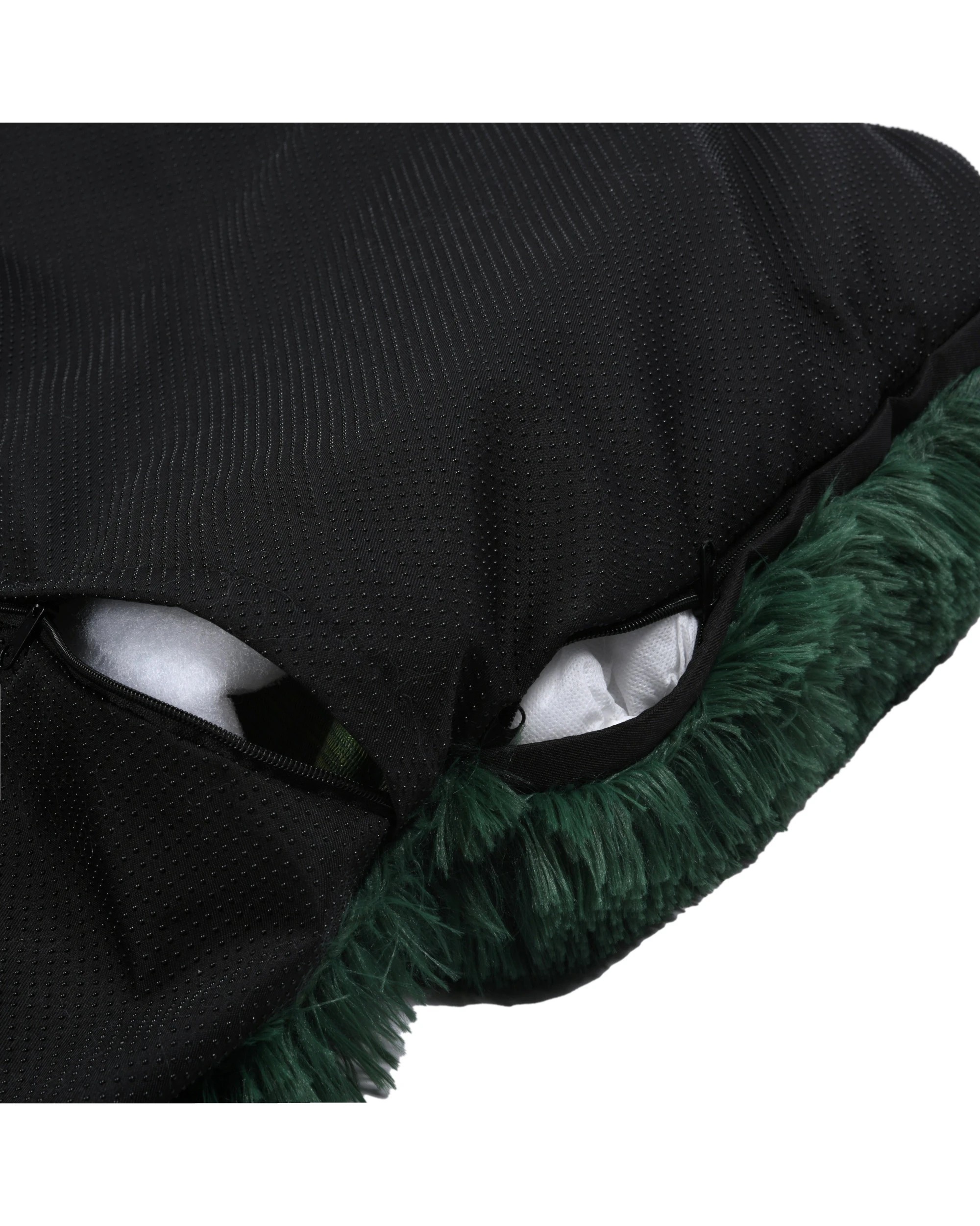 6 Charlie's Shaggy Faux Fur Bolster Sofa Protector Calming Dog Bed Small - Eden Green, 6 of 8