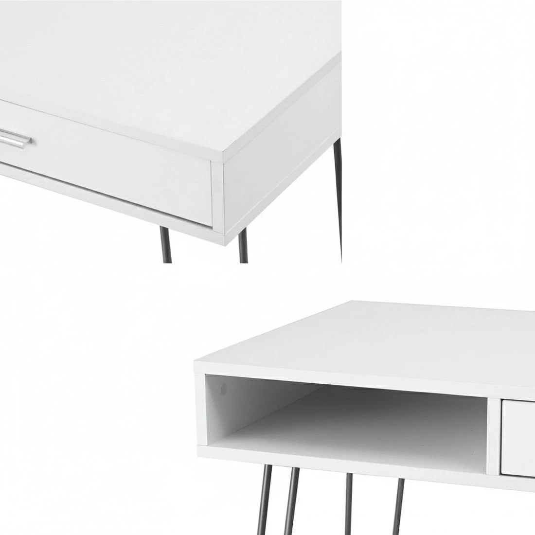 6 Artiss Computer Desk Drawer Cabinet Home Office Desks Workstation 100cm - White, 6 of 6