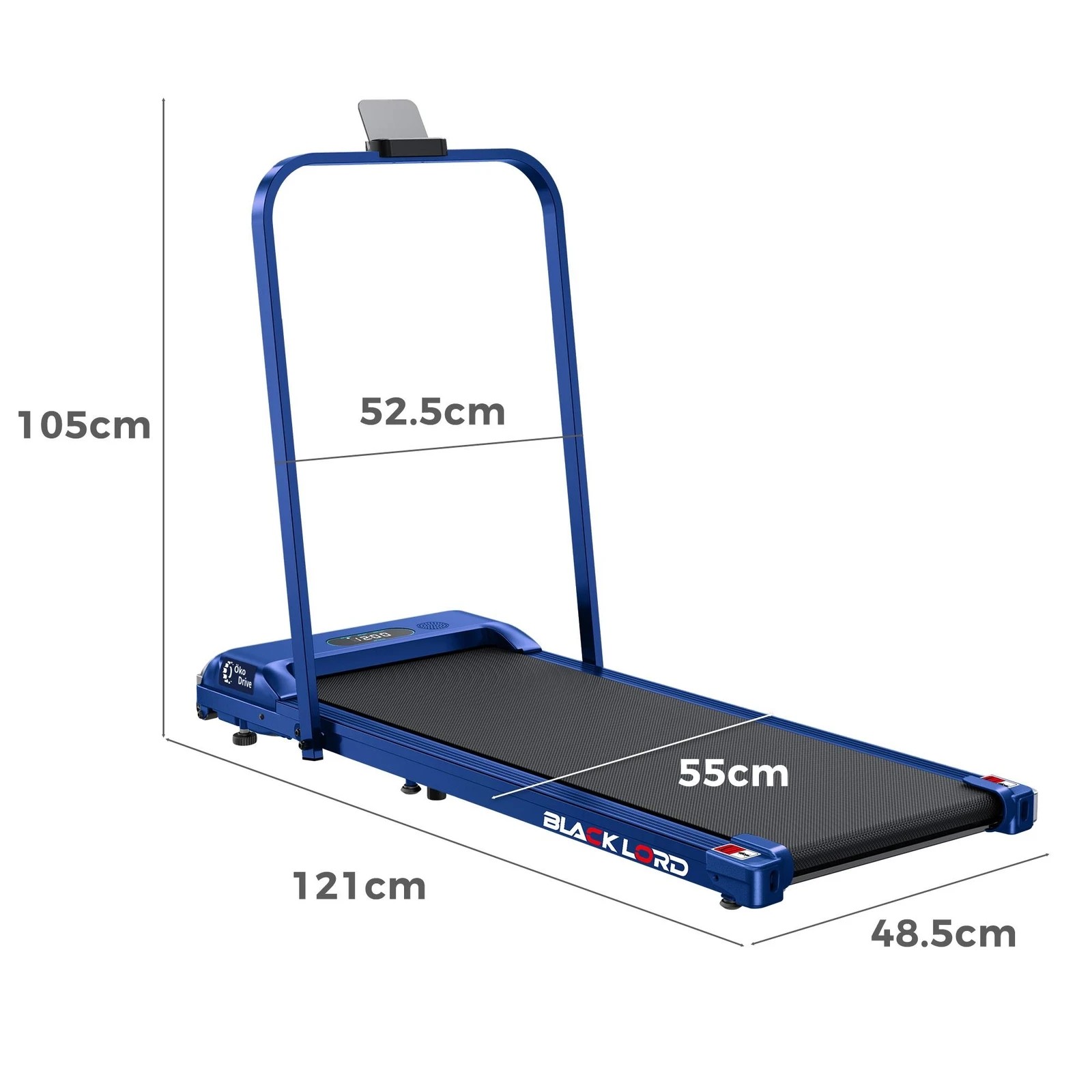 9 Black Lord Treadmill Electric Walking Pad Home Office Gym Fitness Foldable - Blue, 9 of 9