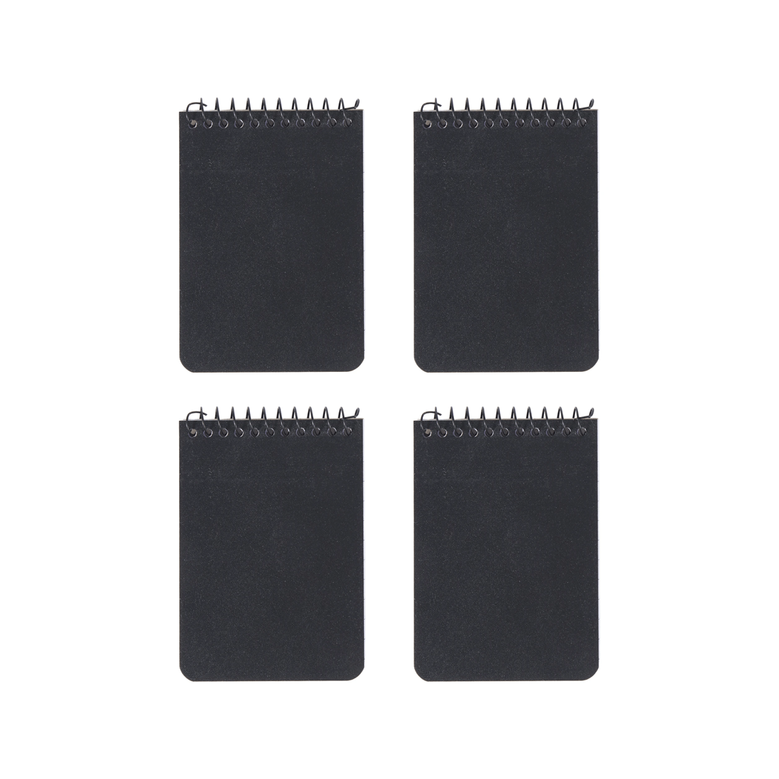 1 4 Pack A7 Notepad - Black, 1 of 7