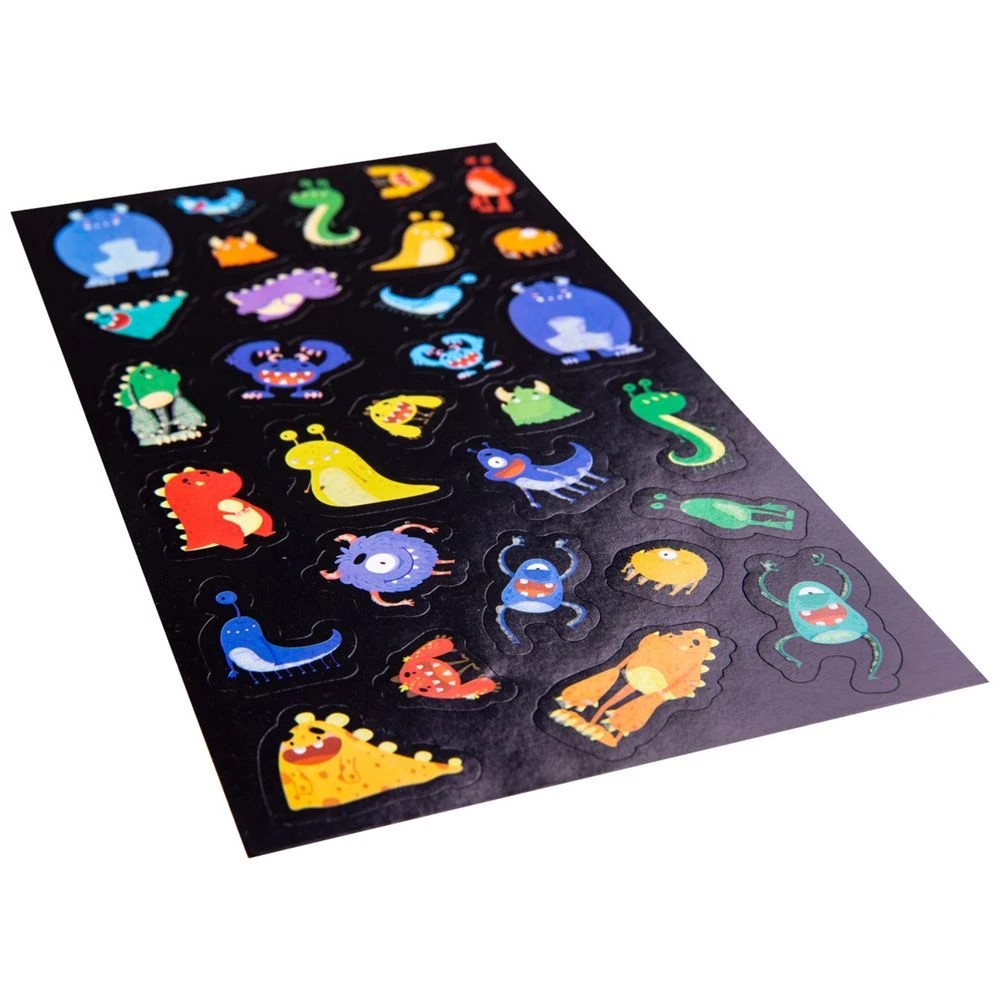 3 Learning Can Be Fun Monster Mayhem Glow in the Dark Stickers, 3 of 3