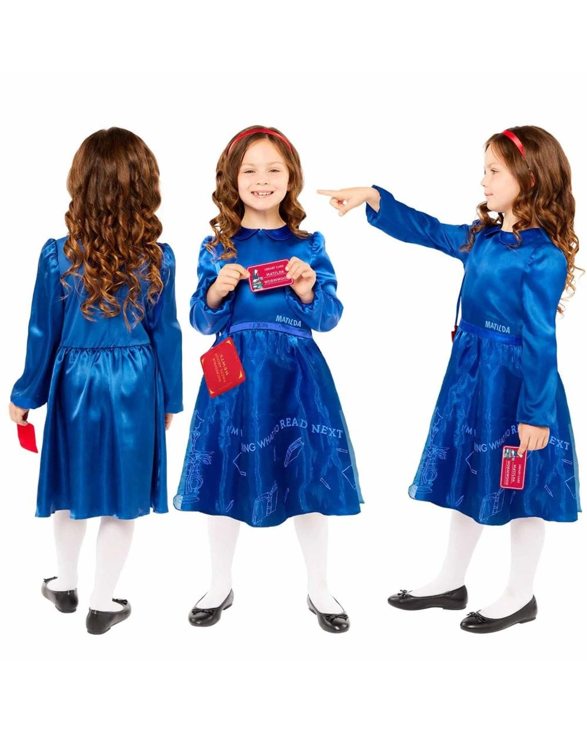 2 Roald Dahl Matilda Classic Child Costume Size 6-8 Years, 2 of 3
