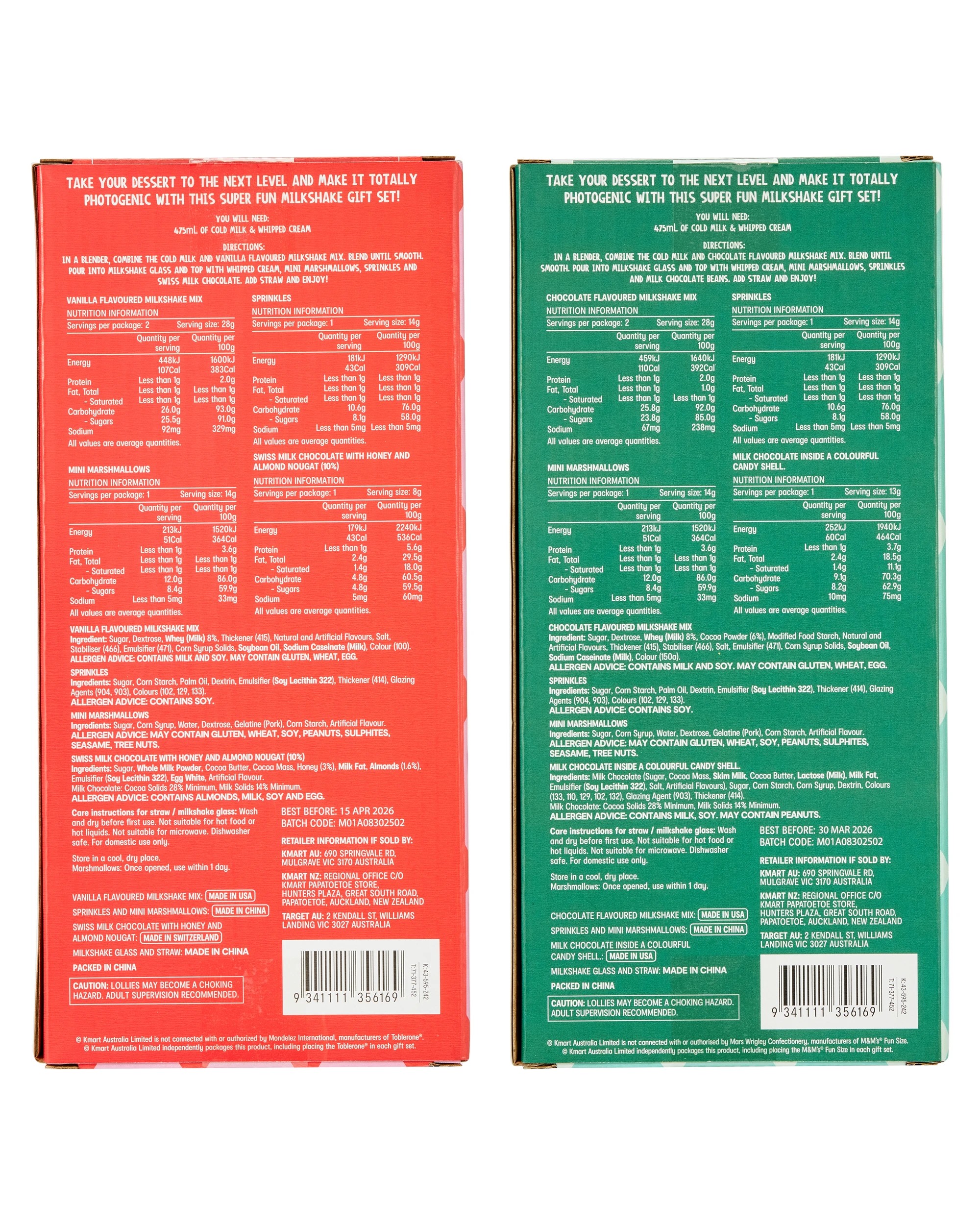 6 Milkshake Gift Set - Assorted, 6 of 6