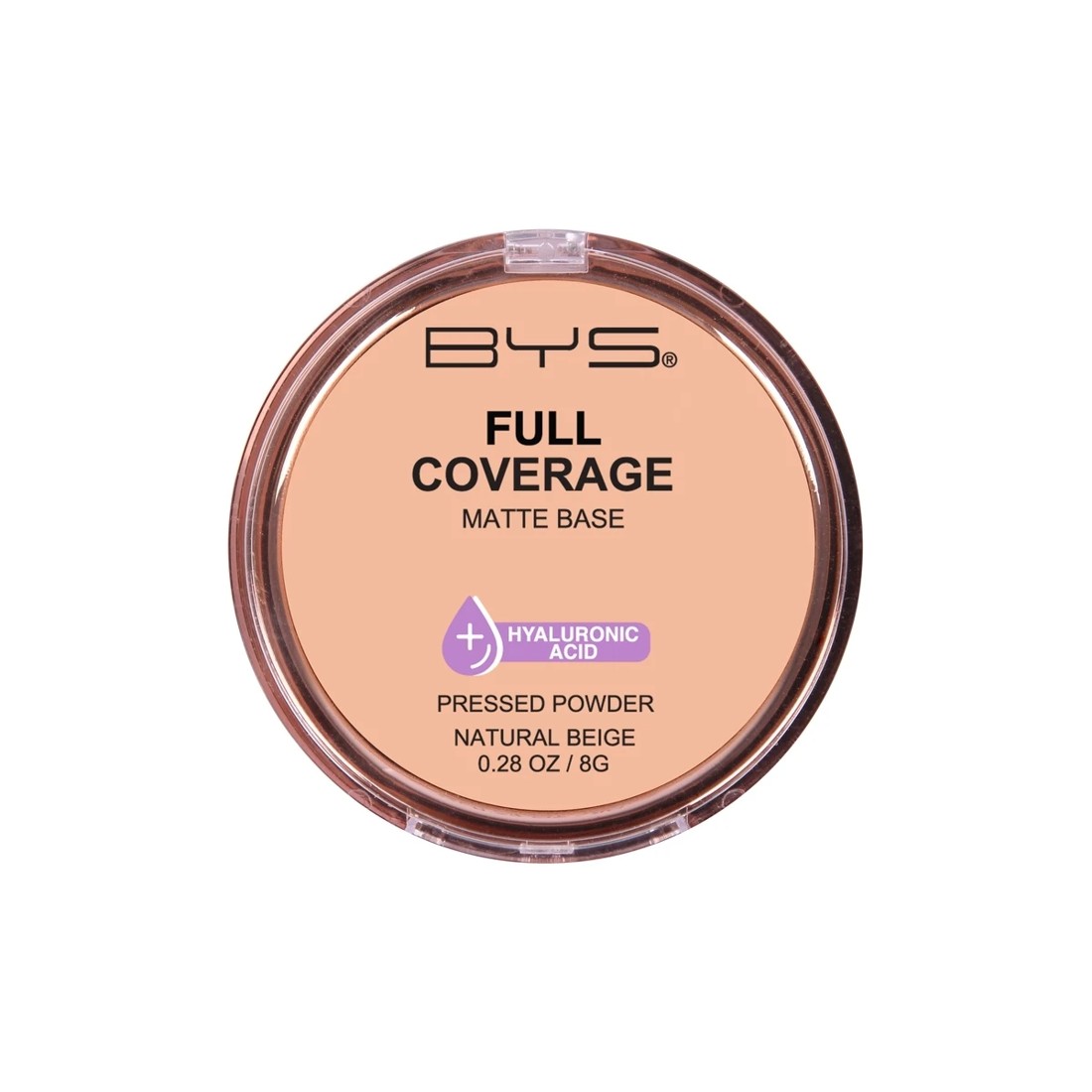 1 BYS Full Coverage Pressed Powder - Natural Beige, 1 of 1