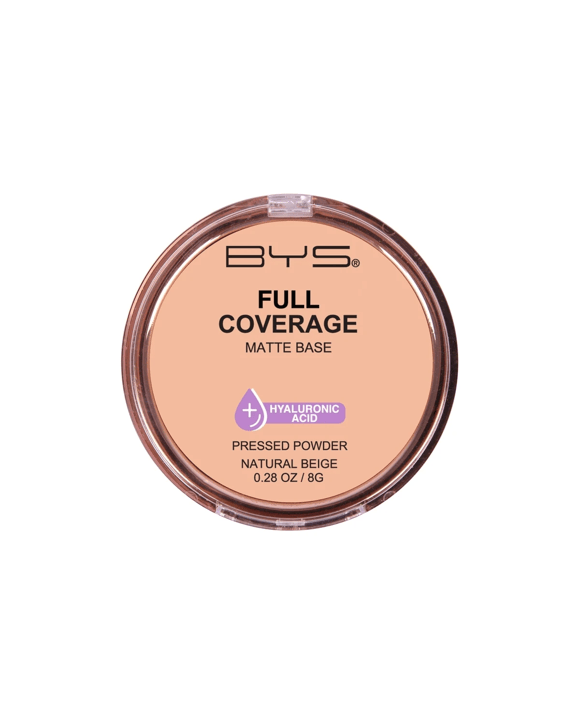 BYS Full Coverage Pressed Powder - Natural Beige