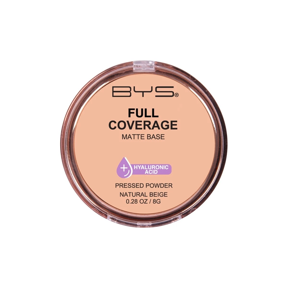 1 BYS Full Coverage Pressed Powder - Natural Beige