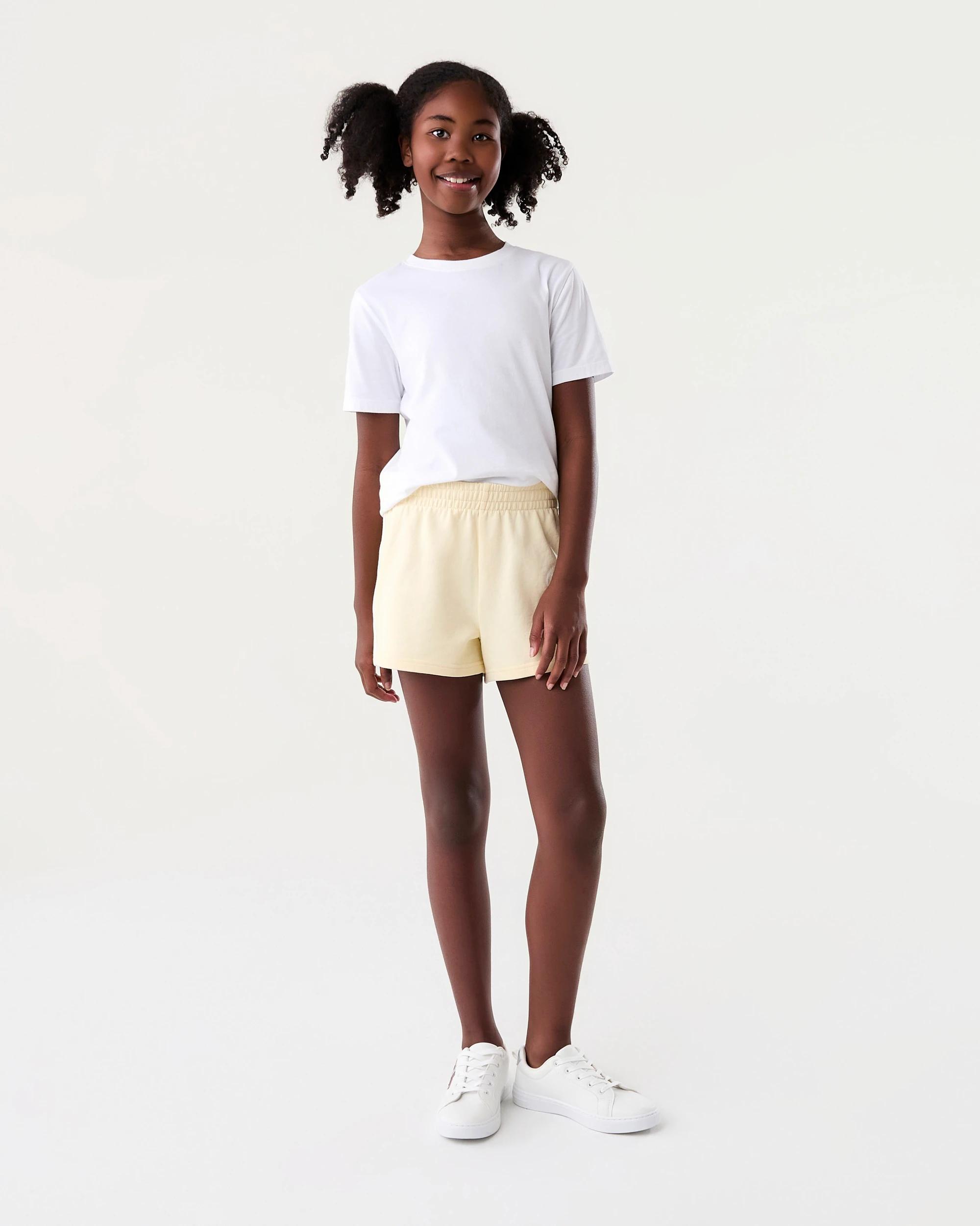5 French Terry Shorts with Piping Almond Ylw, 5 of 6