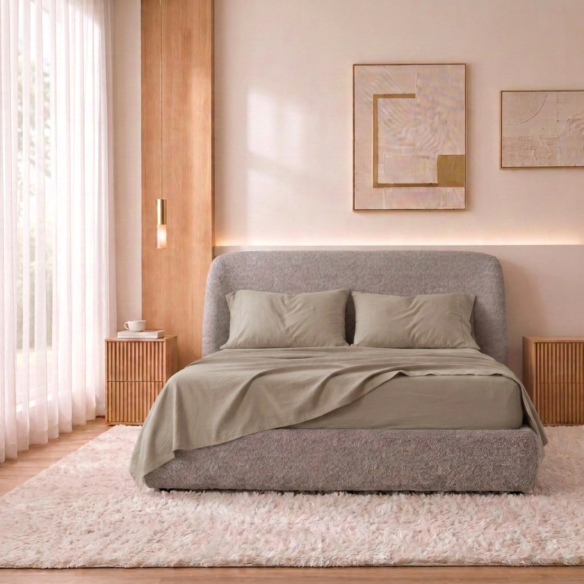 3 Royal Comfort 1000TC Bamboo Blend Sheet Pillowcase Set Ultra Soft - King Bed - Grey, 3 of 8