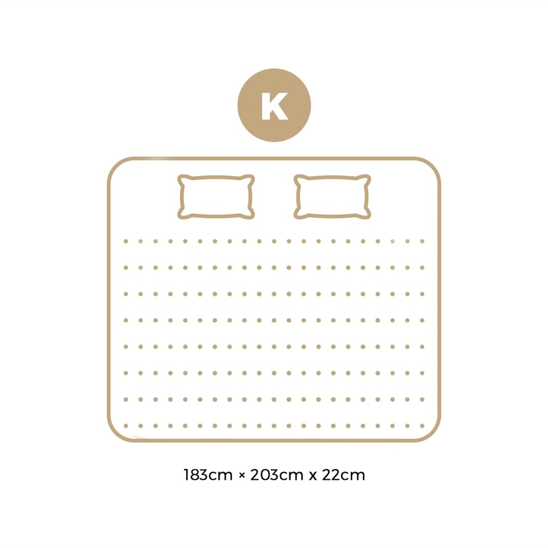 10 Bedra Bedding King Mattress Luxury Bed Bonnell Spring Foam 22cm
 - Multi, 10 of 10