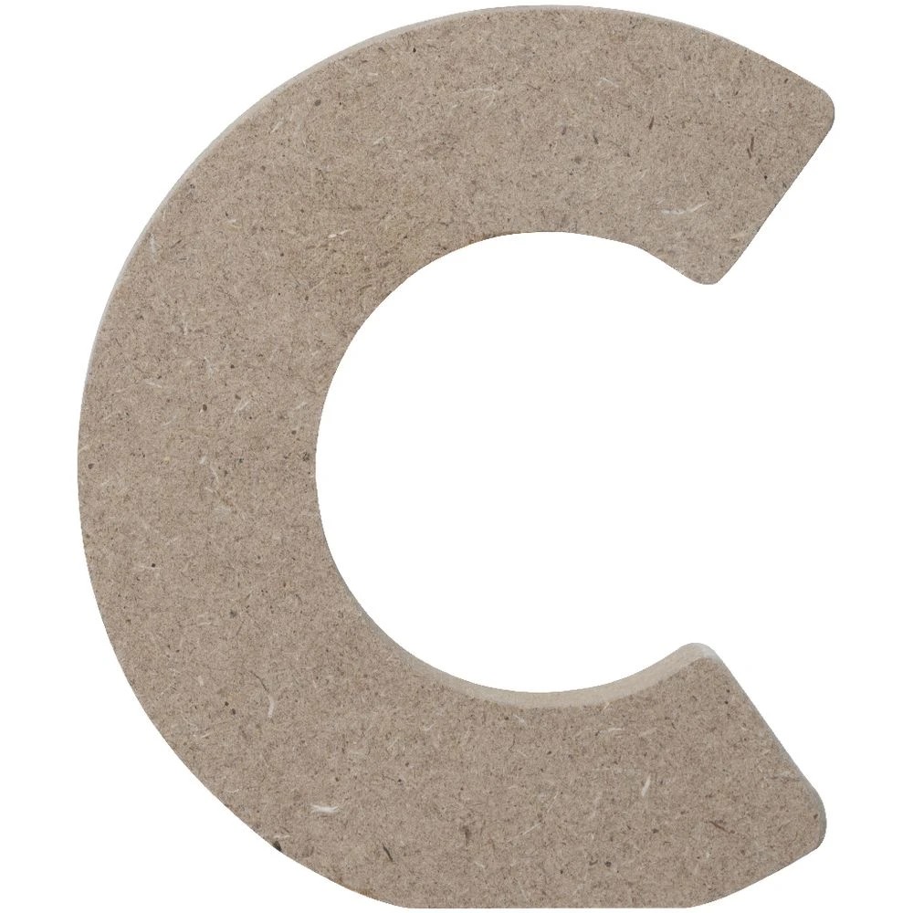 2 Born Wooden Alphabet Letter C 10cm, 2 of 3