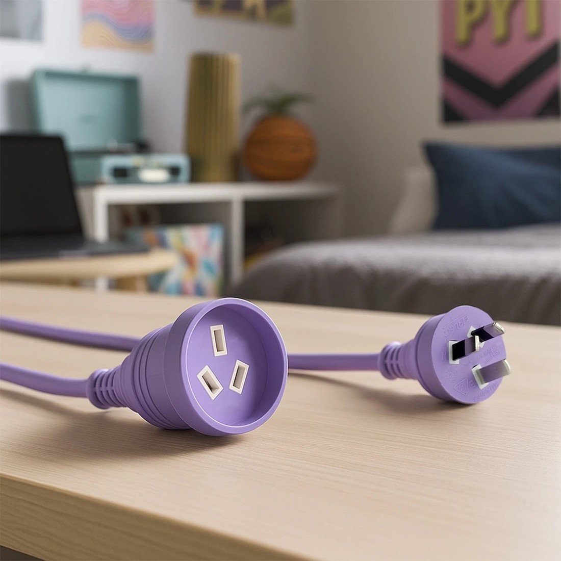 4 3m Arlec Standard Plug Extension Lead - Assorted, 4 of 4