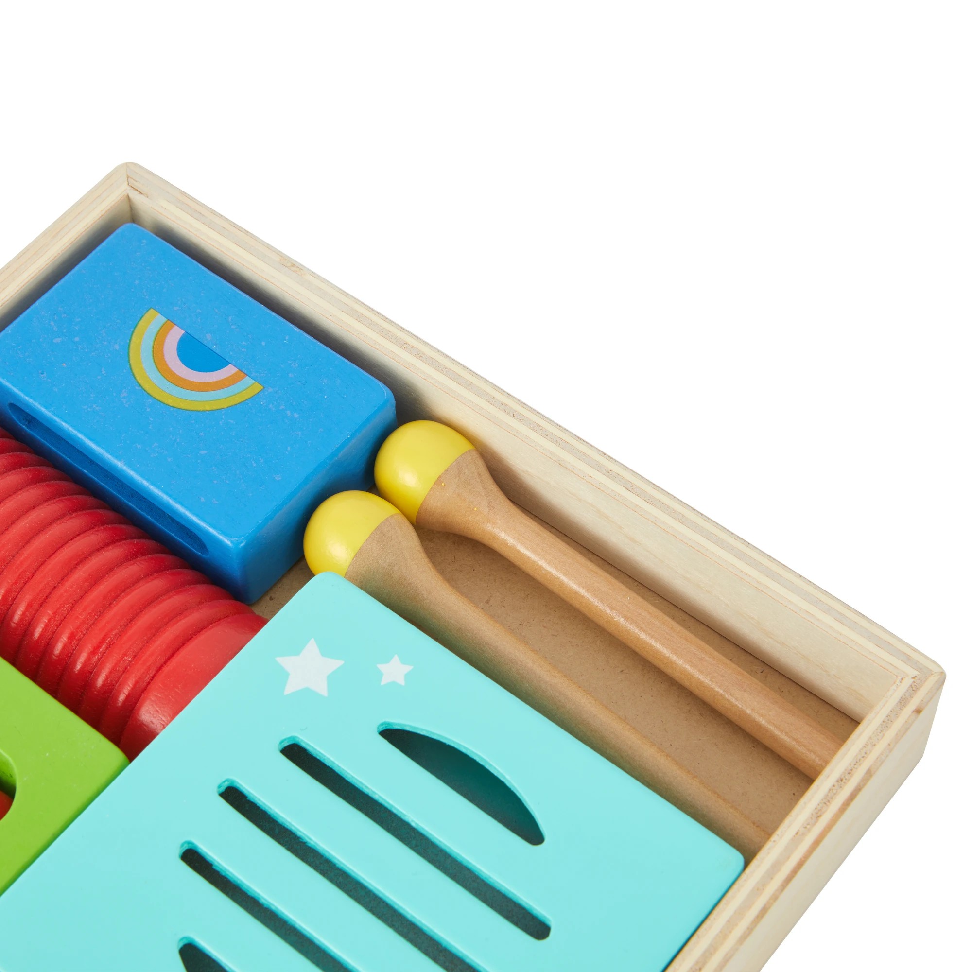 6 10 Piece Wooden Music Box Bundle Playset, 6 of 8