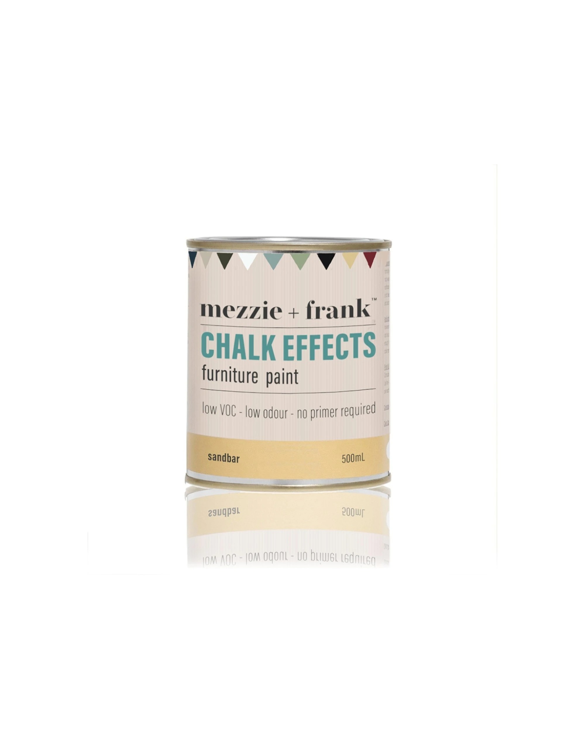 2 Mezzie+Frank Chalk Effect 0.5L Interior Water Based Furniture Paint Sandbar - Beige, 2 of 5