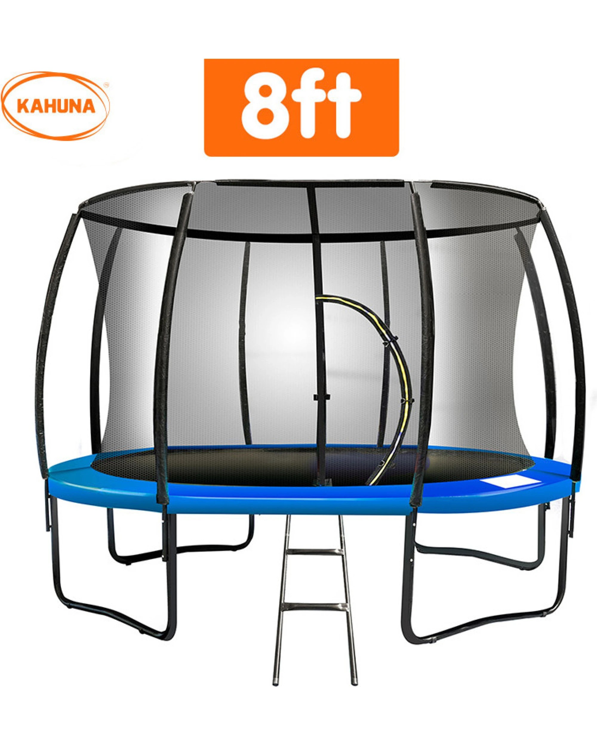 3 Kahuna 8 ft Trampoline Round Outdoor - Blue - Blue, 3 of 6