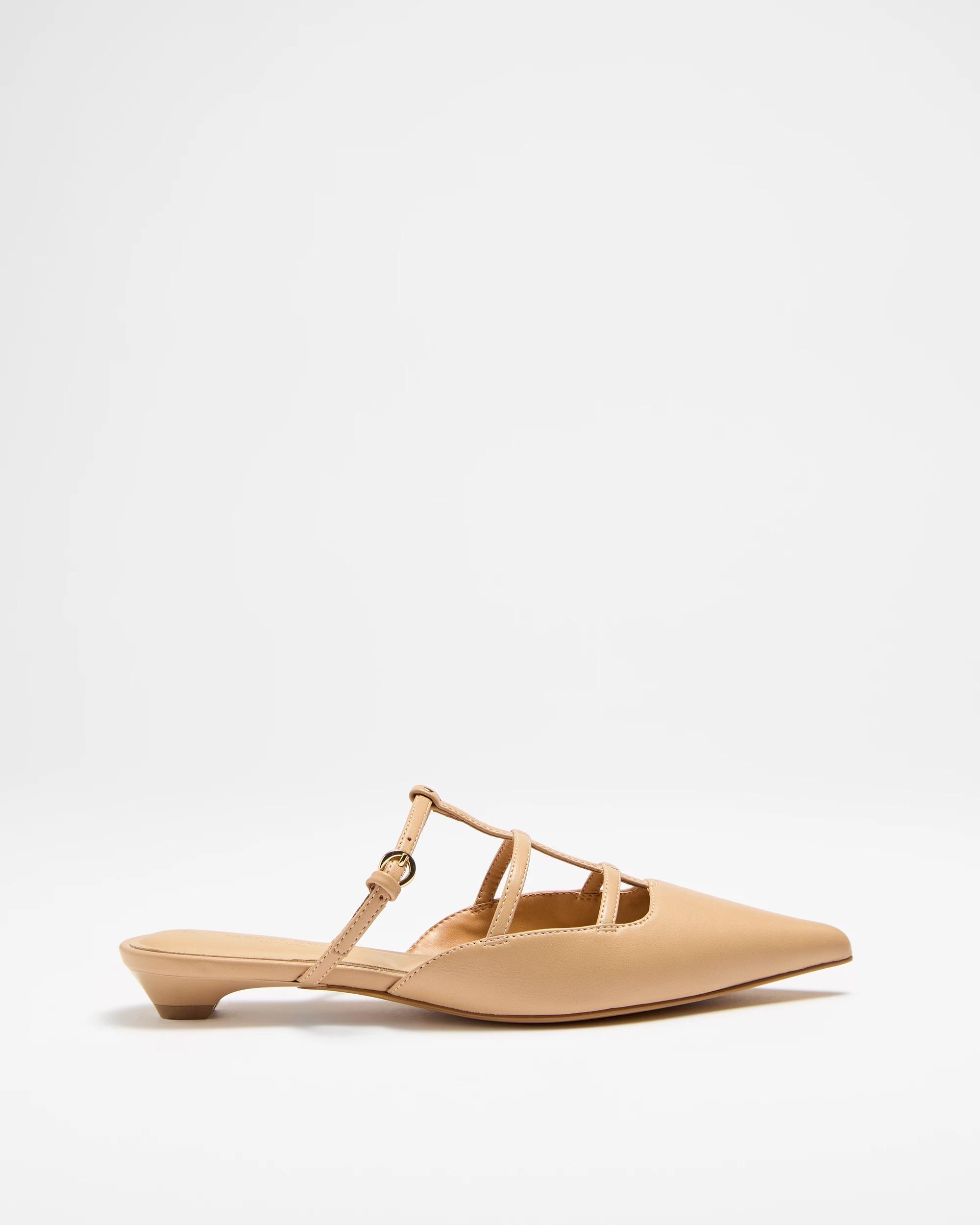 1 Target Womens Caged Stud Flat - Jaimie BEIGE, 1 of 3