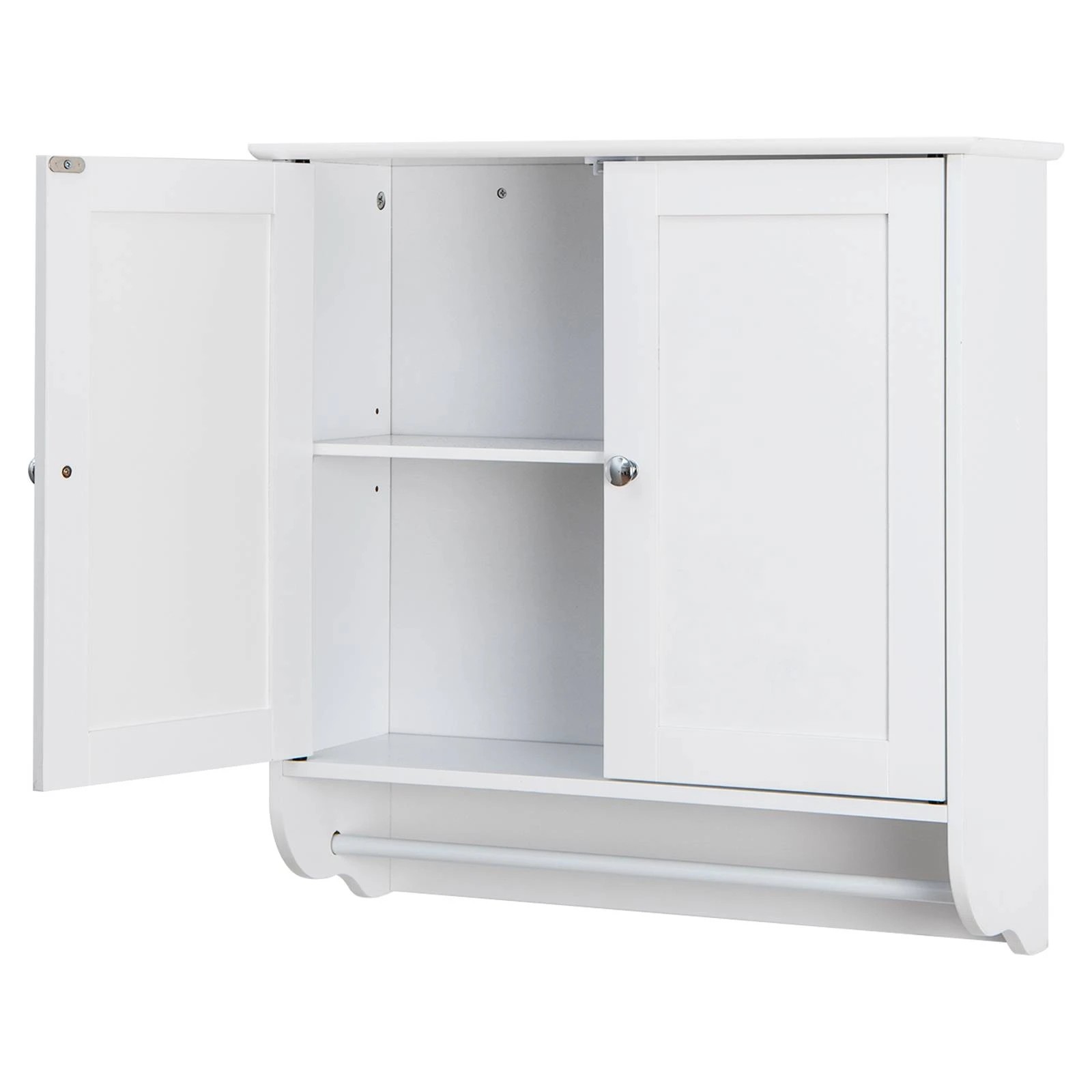 1 Costway Bathroom Wall Mounted Cabinet Medicine Cabinet Storage Organizer, 1 of 4