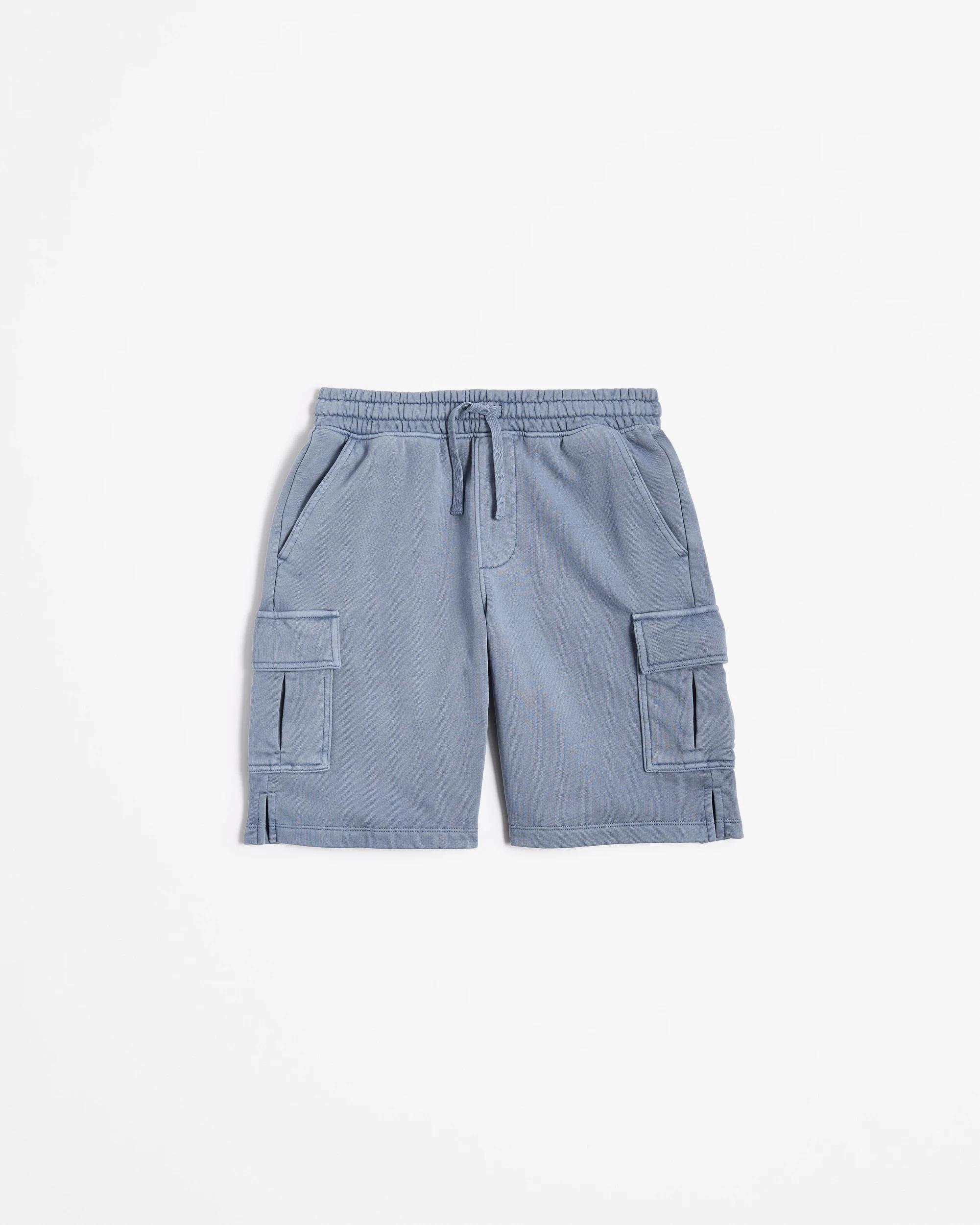 4 Target Washed Fleece Shorts BLUE, 4 of 5