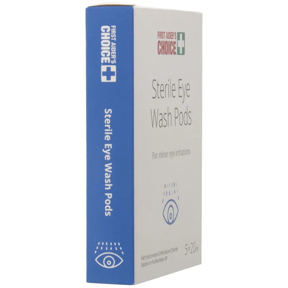 4 First Aiders Choice Saline Eye And Wound Wash 20mL 5 Pack, 4 of 5