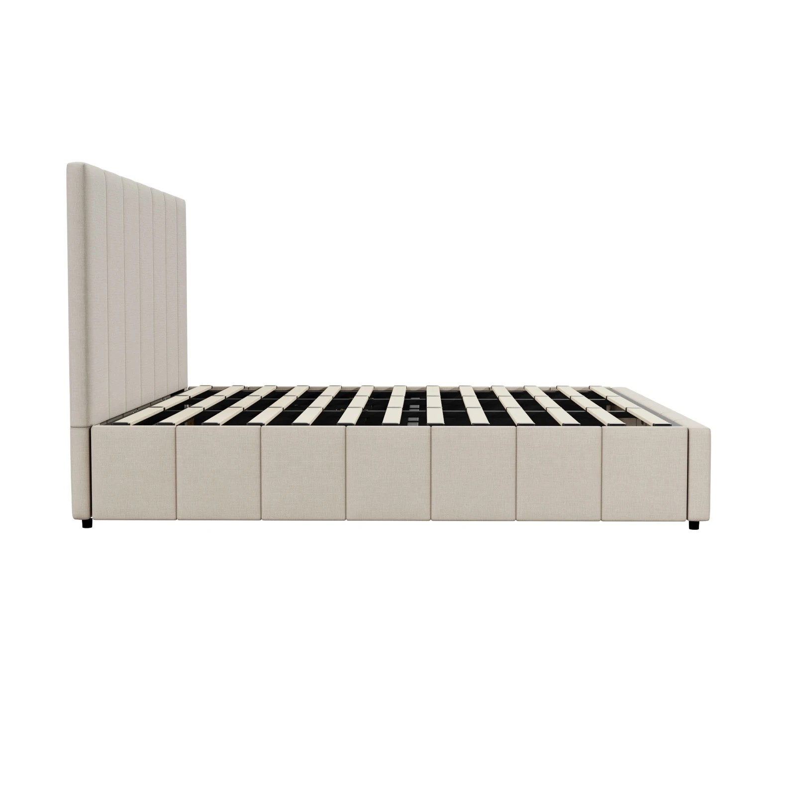 9 Oikiture King Bed Gas Lift Base With Storage Bed Frame
 - Beige, 9 of 10