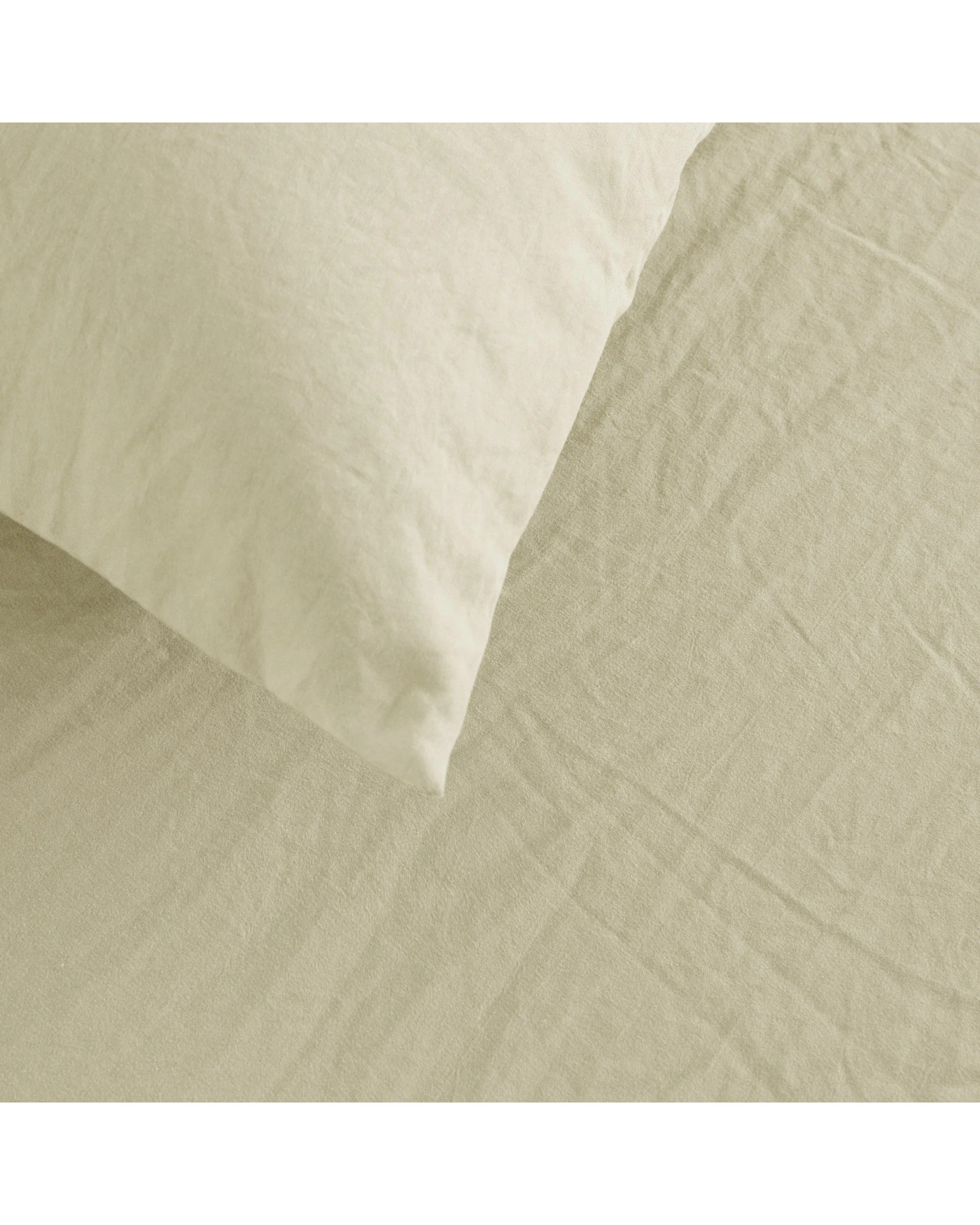 3 Dreamaker Superfine Washed Microfibre European Pillowcase - Natural, 3 of 5