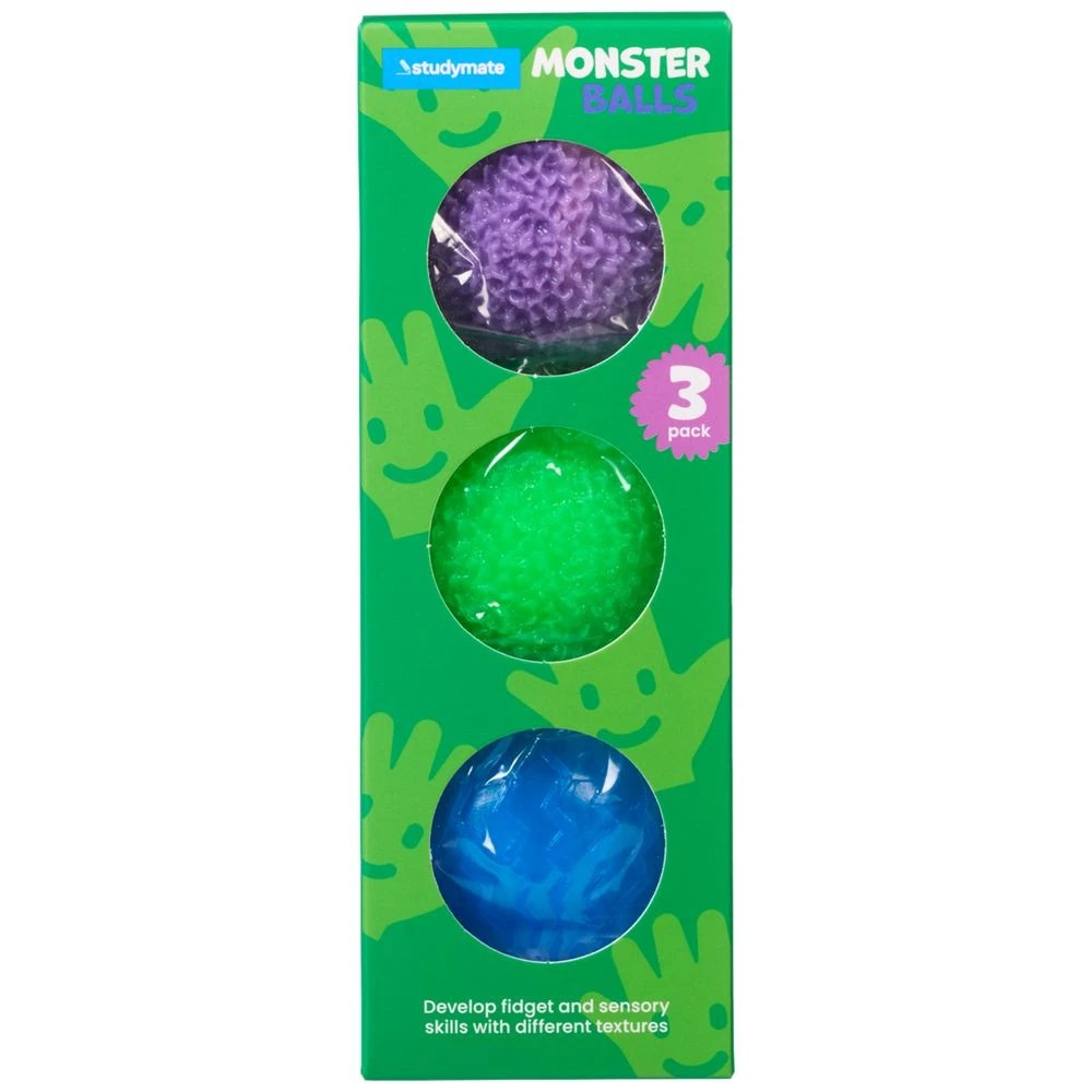 Studymate Sensory Balls 3 Pack - Kmart